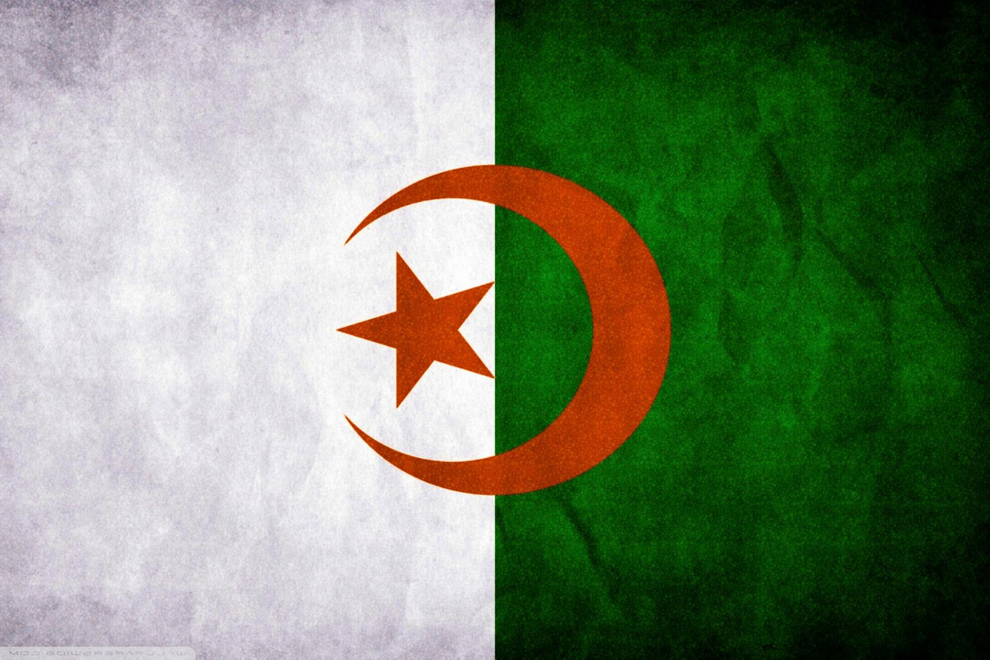 Algeria Flag download high quality desktop wallpaper