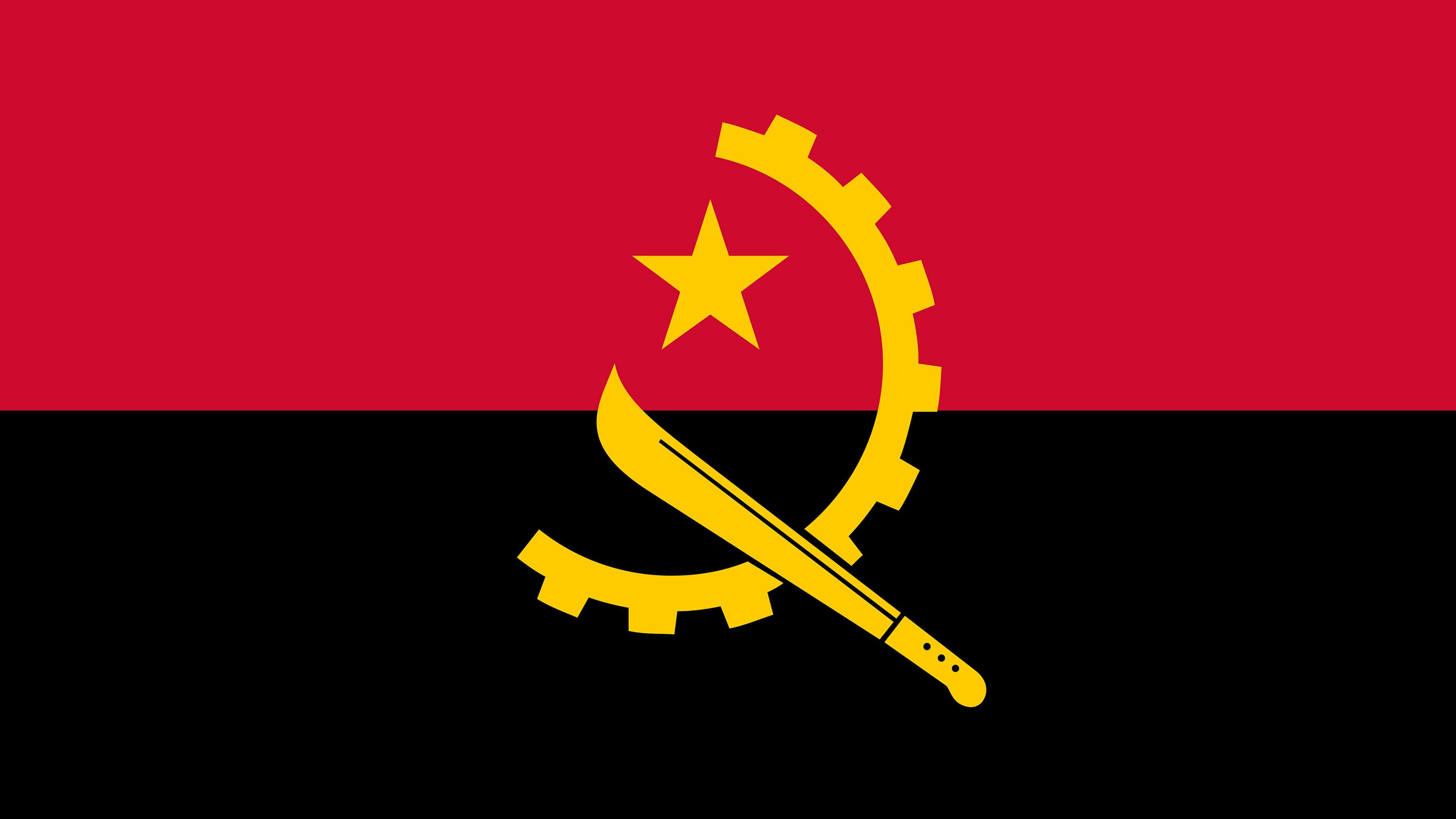 Angola Flag UHD 4K Wallpaper