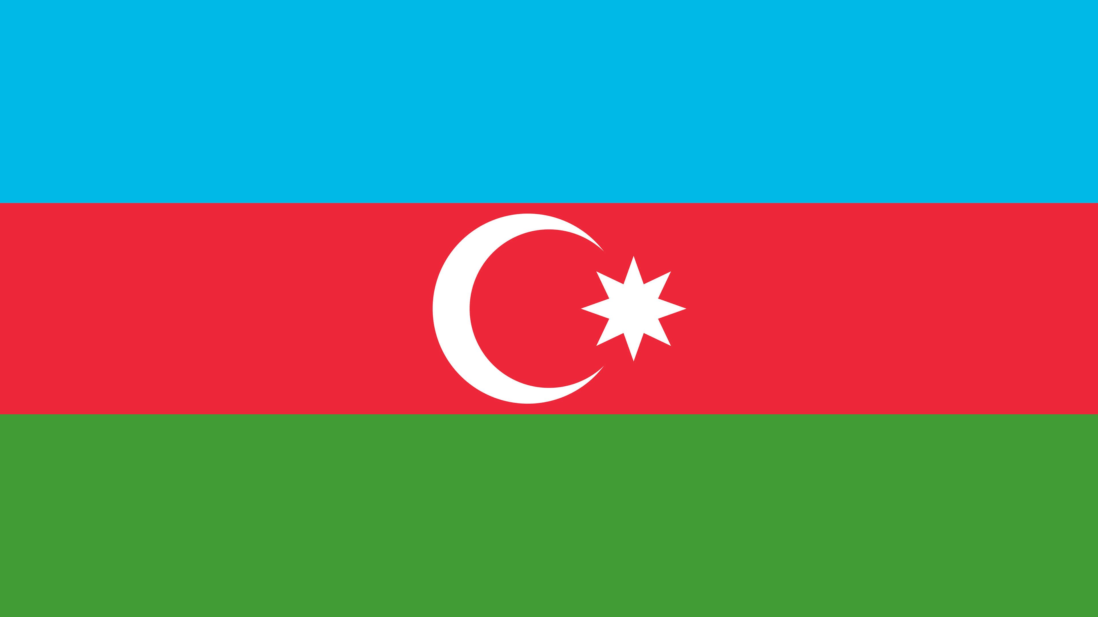Azerbaijan Flag UHD 4K Wallpaper