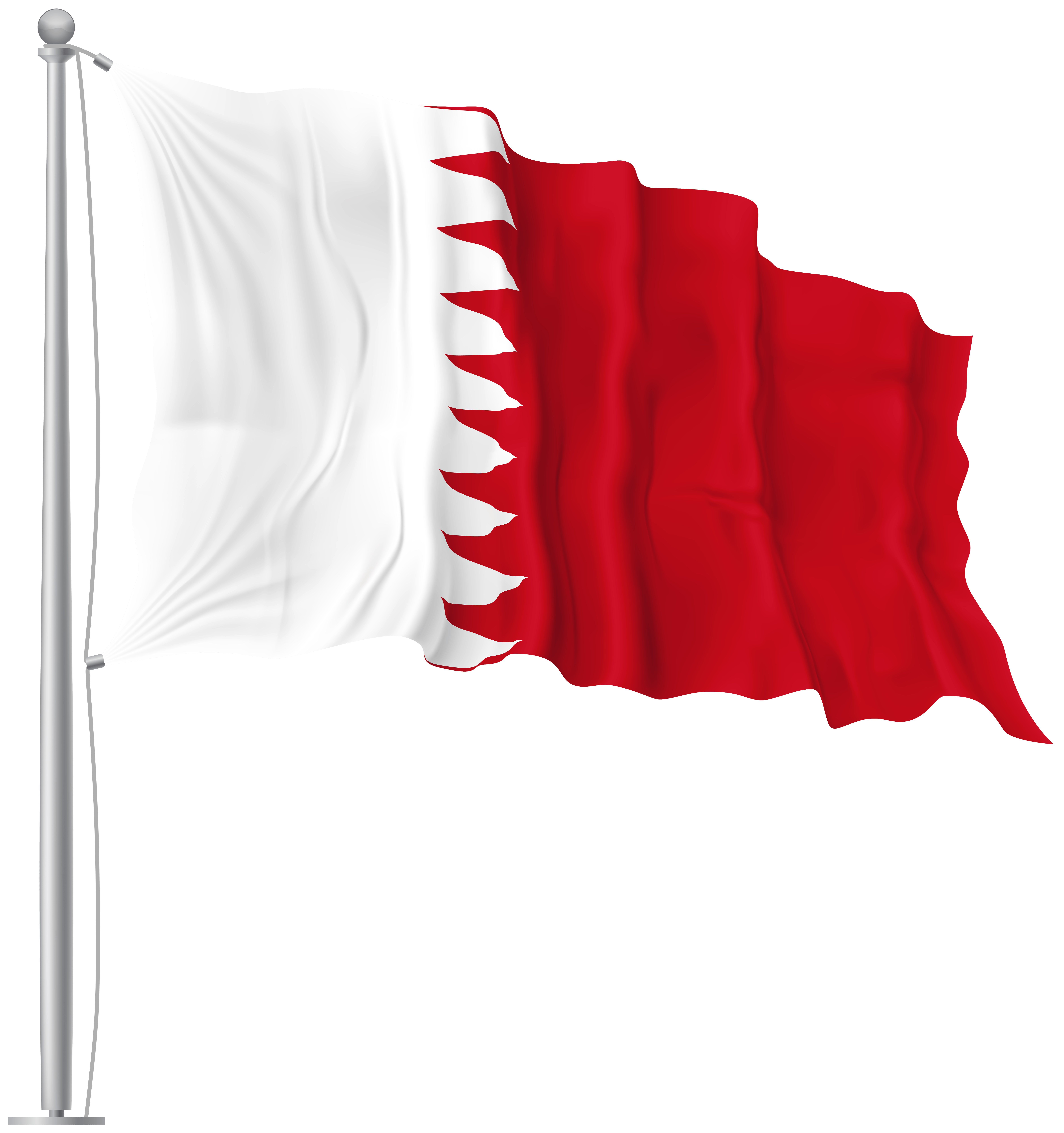 Bahrain Waving Flag PNG Image Quality