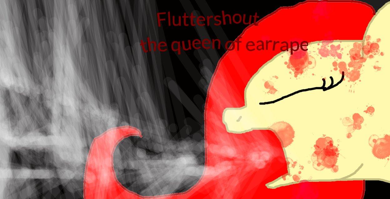 Fluttershout the queen of earrape wallpaper