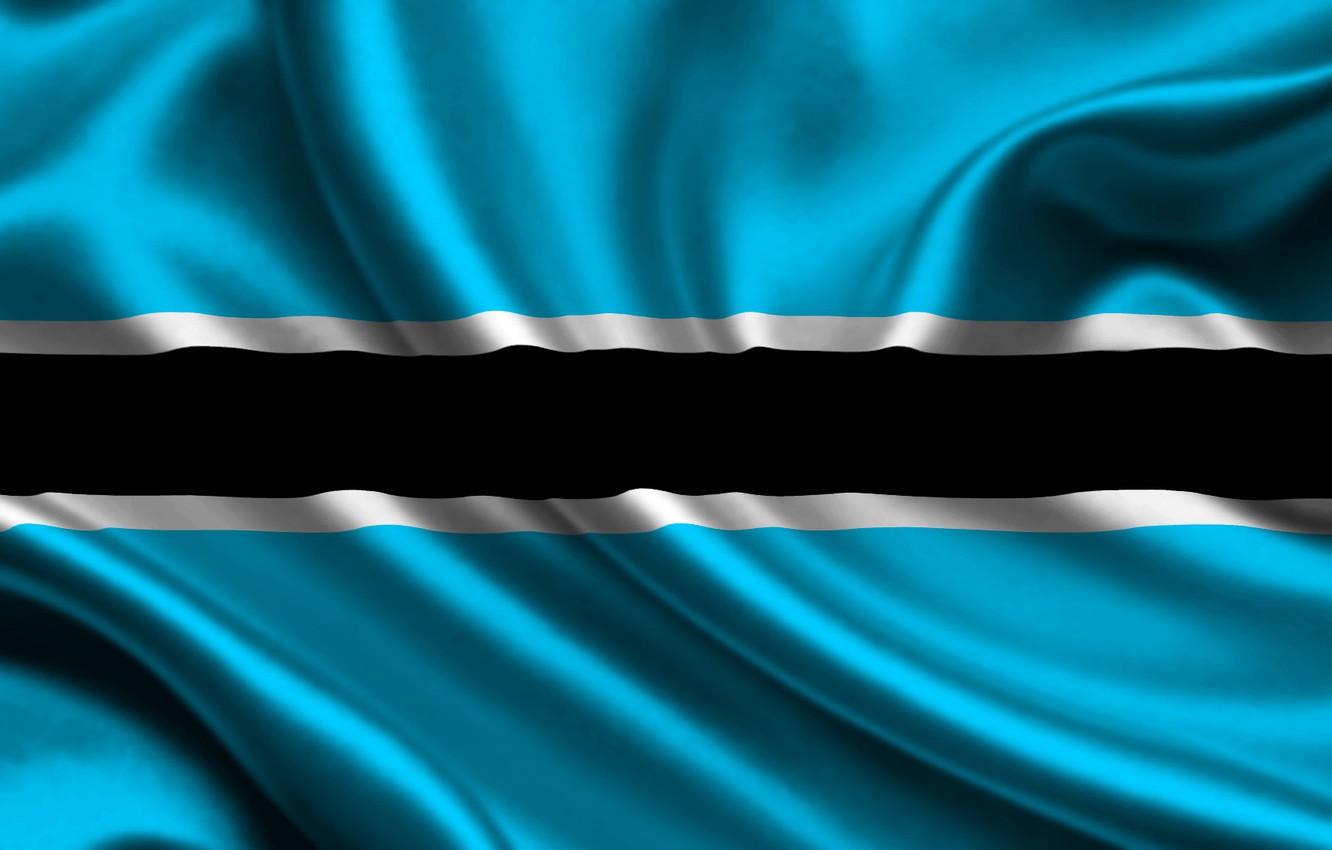 Wallpaper White, Flag, Strip, Blue, Black, Texture, Flag, Botswana