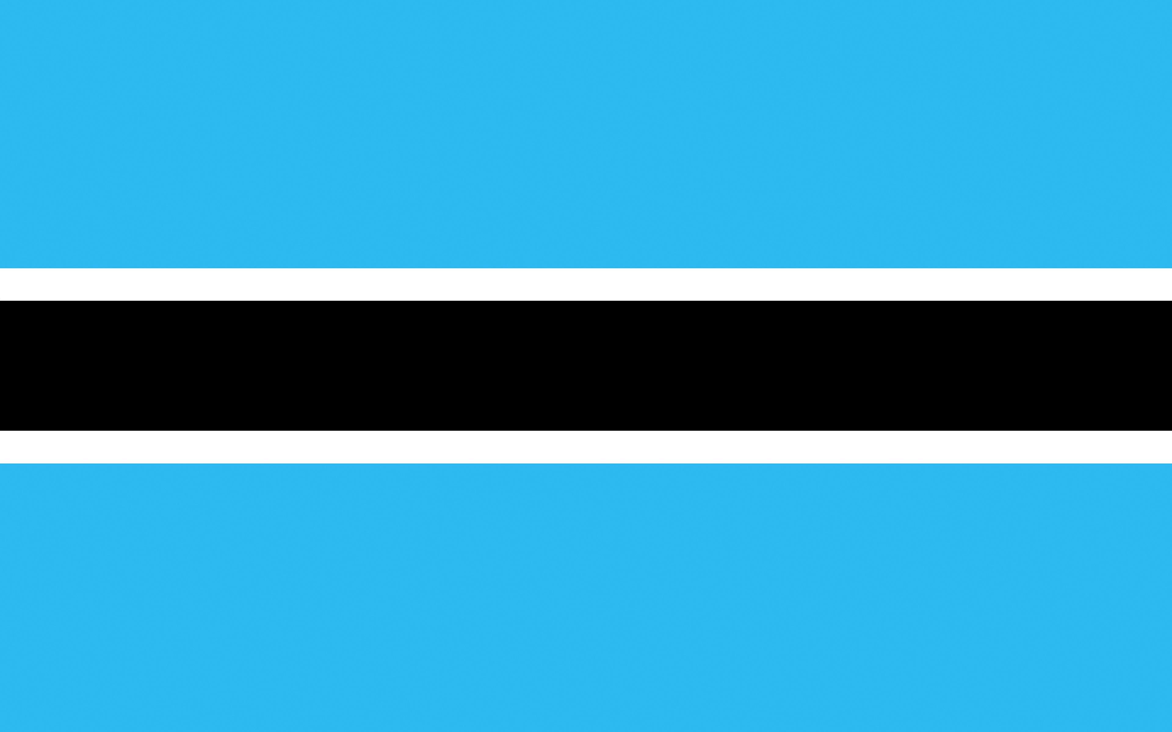 Wallpaper Botswana Flag Stripes 3840x2400