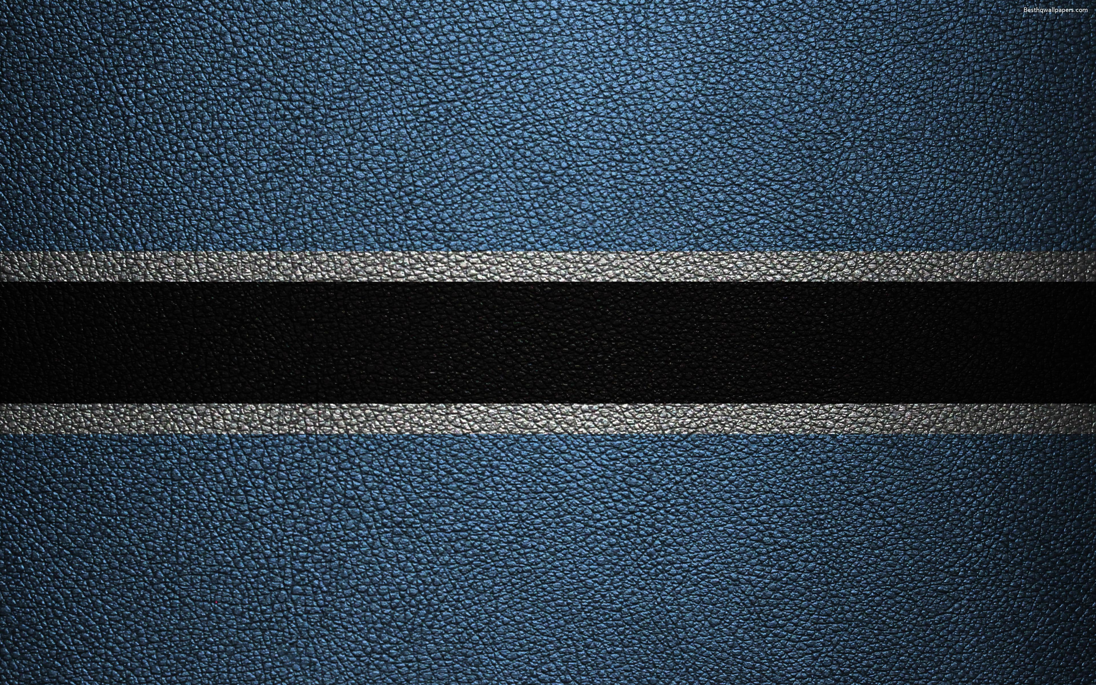 Download wallpaper Flag of Botswana, leather texture, 4k, Botswana