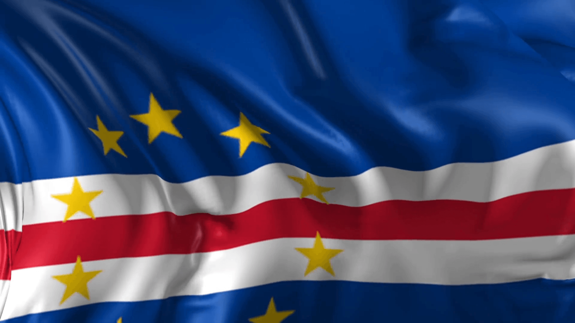 Flag of Cape Verde- Beautiful 3D animation of Flag of Cape Verde