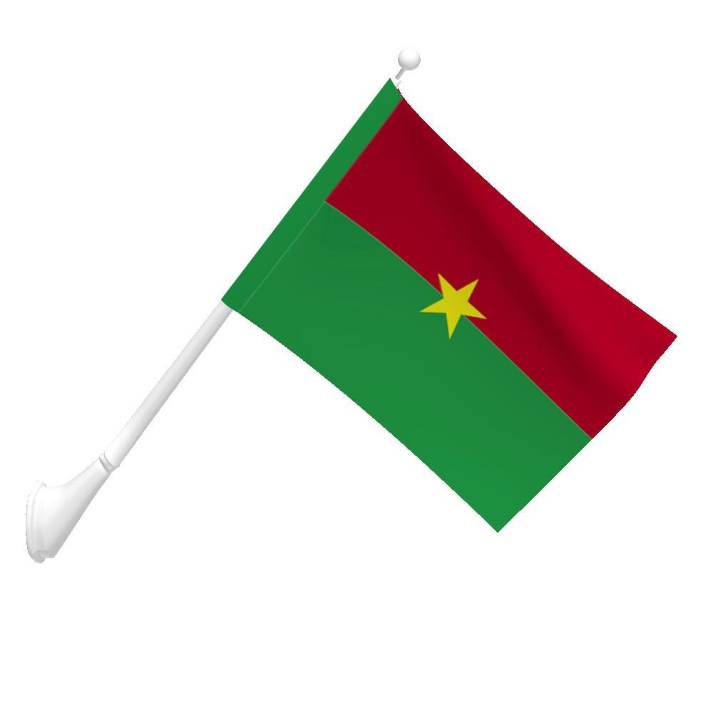 Burkina Faso National Flag. Full Desktop Background