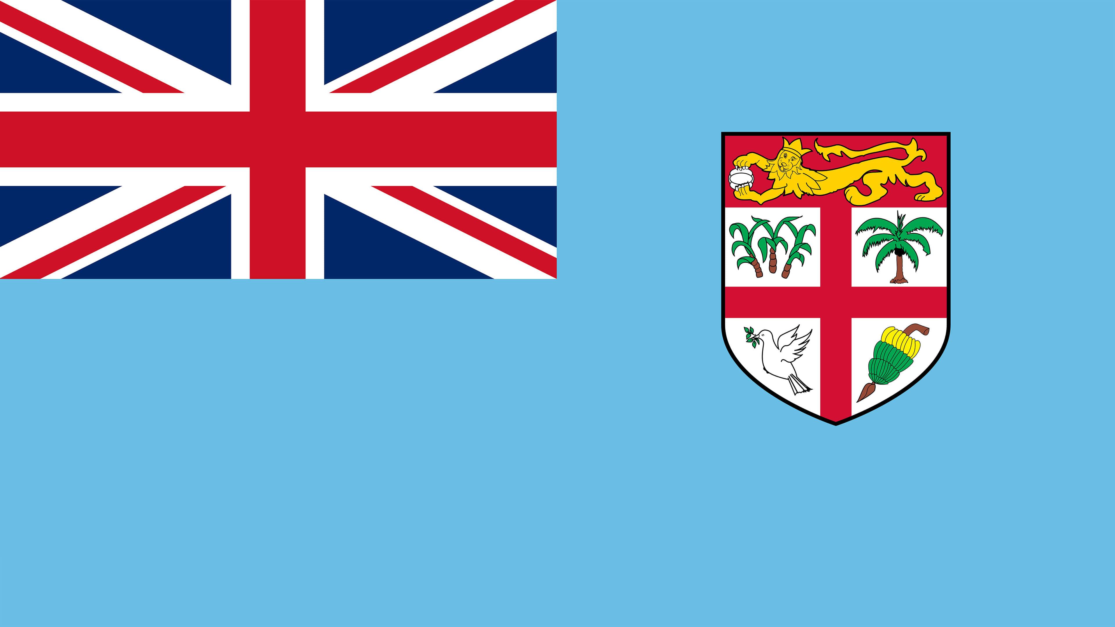 Fiji Flag UHD 4K Wallpaper