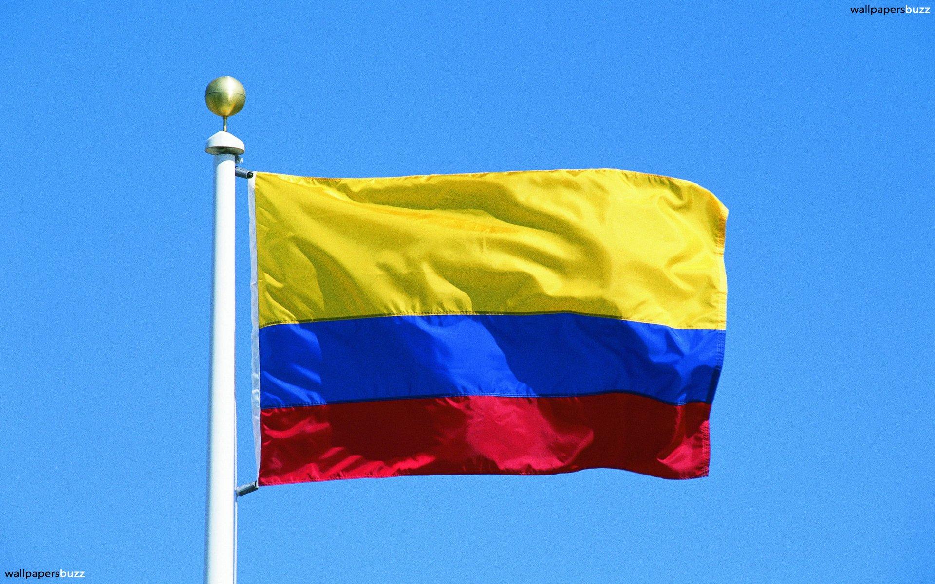 The flag of Colombia HD Wallpaper