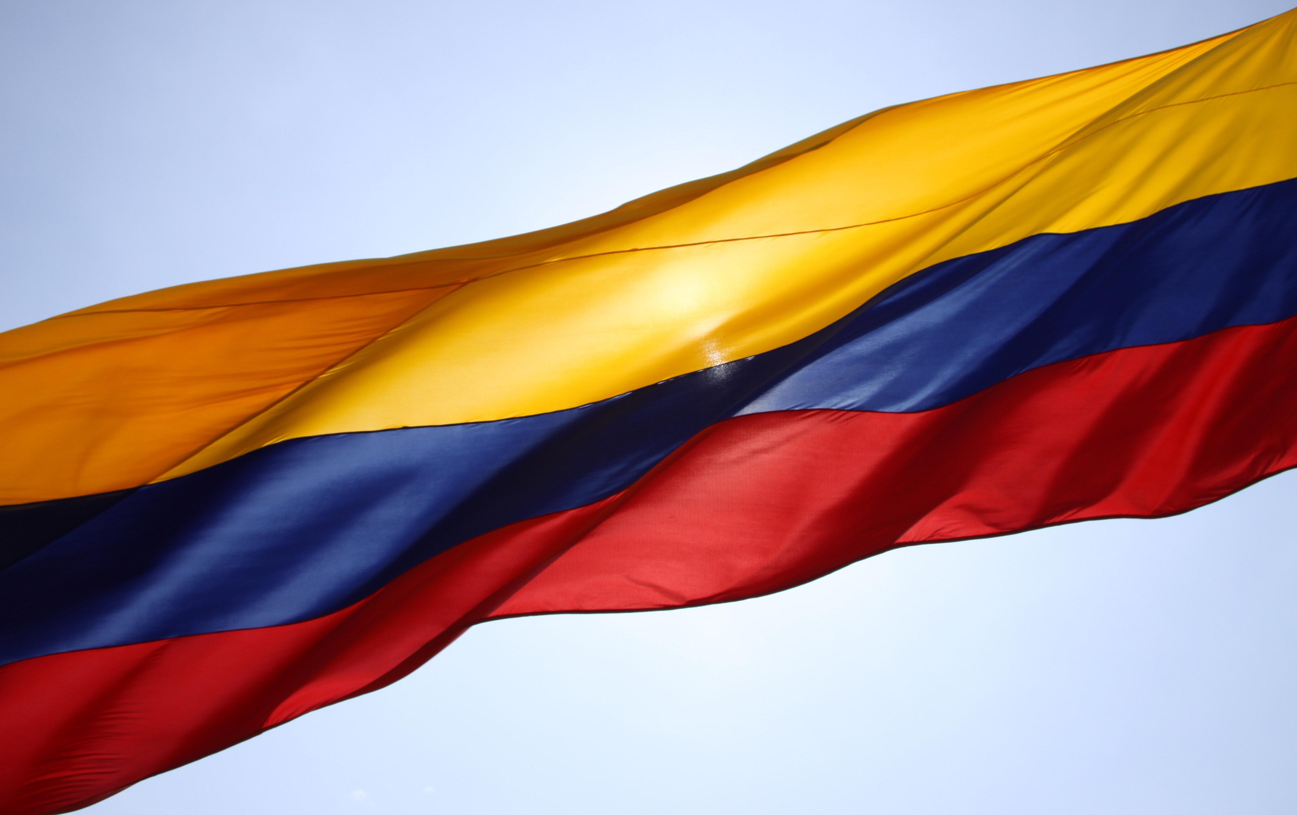 Free of colombia, flag, sun