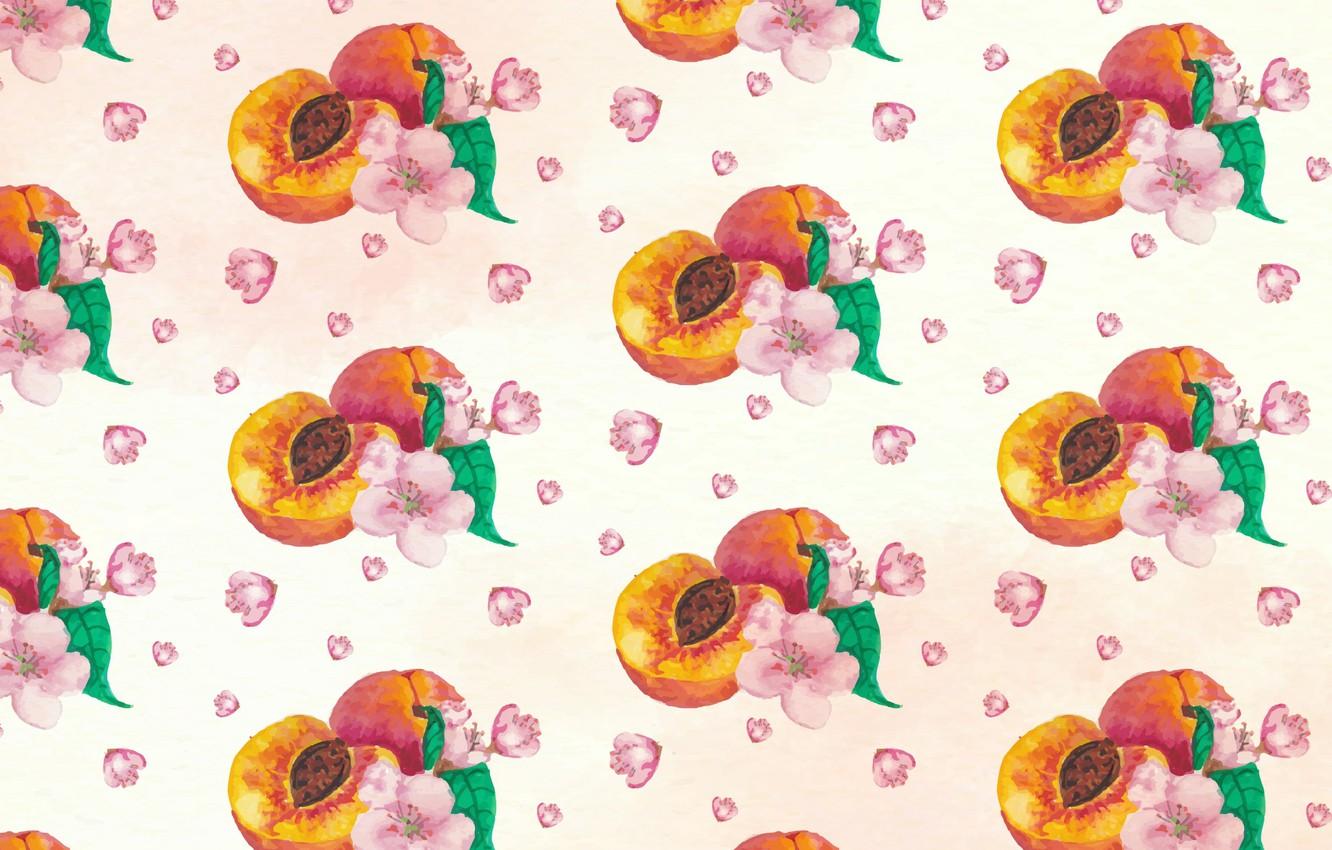 Wallpaper white, flowers, background, texture, peaches, pink