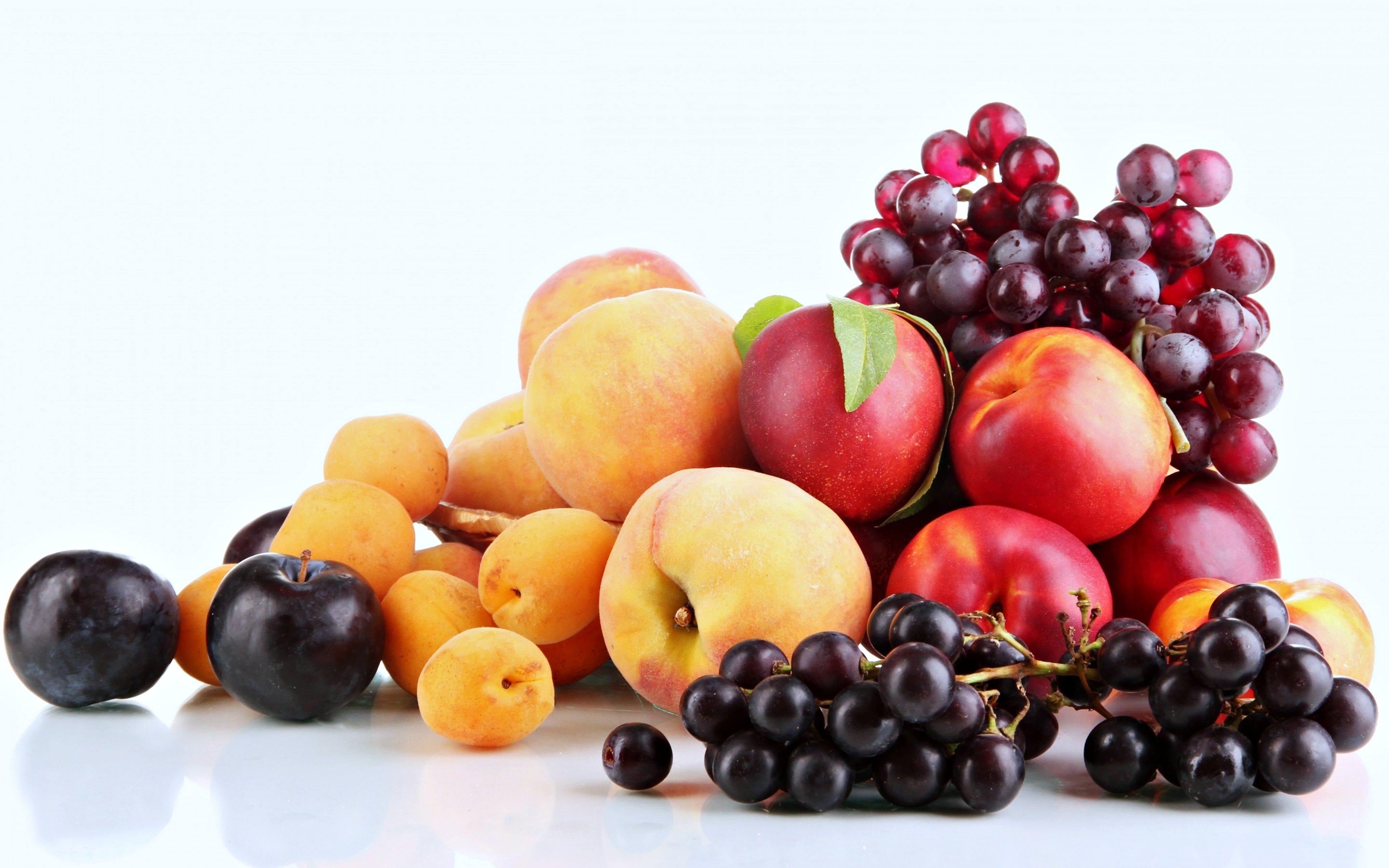 fruit, grape, strawberry, apple, watermelon, blueberry, cherry