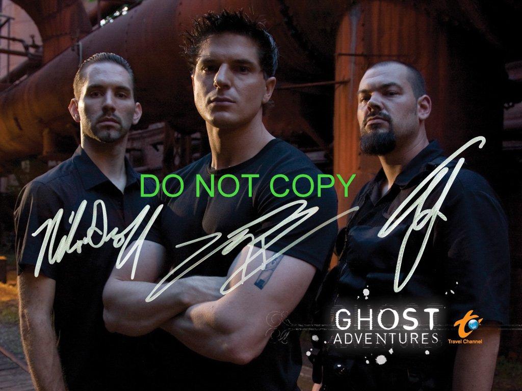 Ghost Adventures cast reprint signed photo RP Zak Bagans Groff.