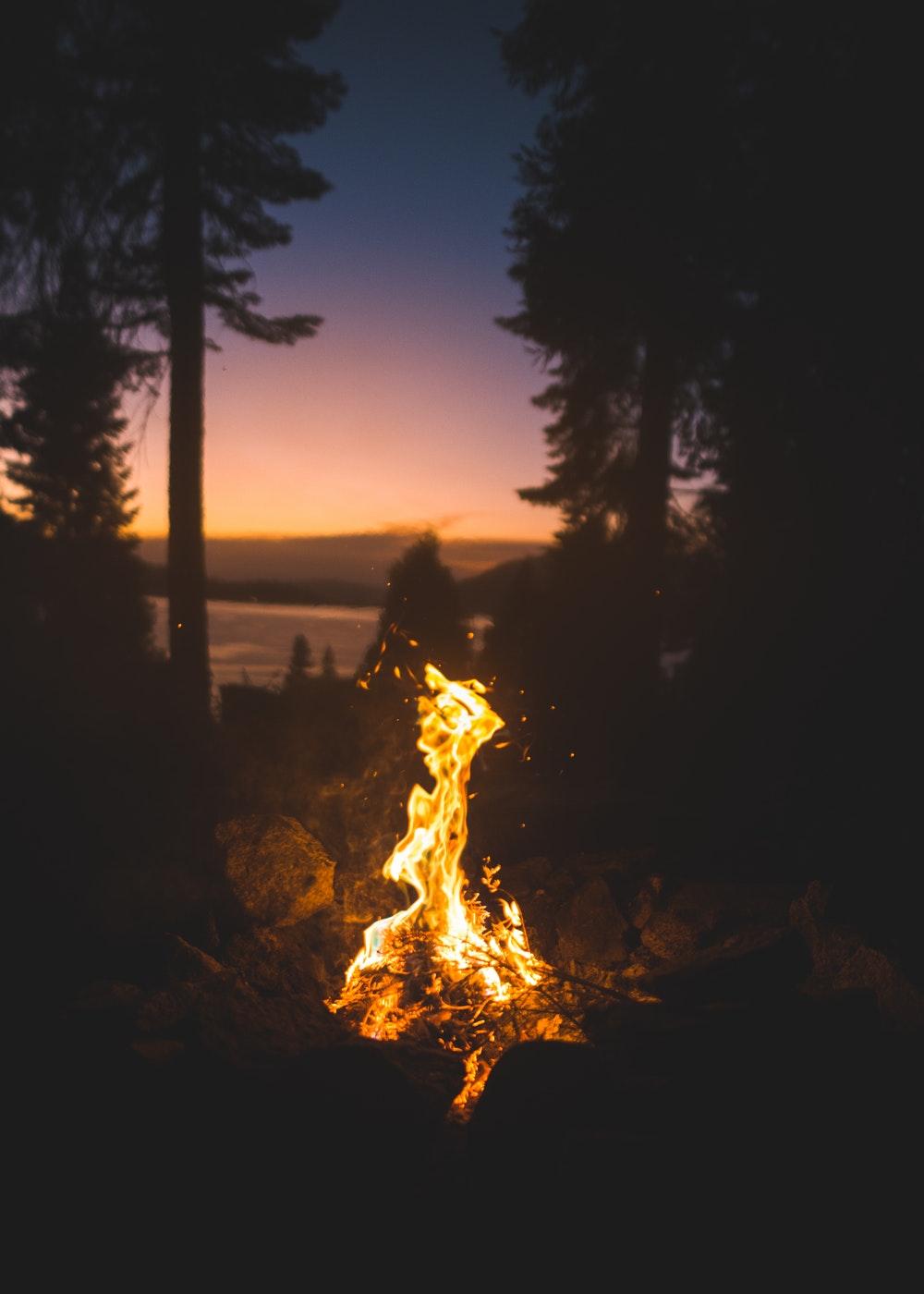 Camp Fire Picture. Download Free Image