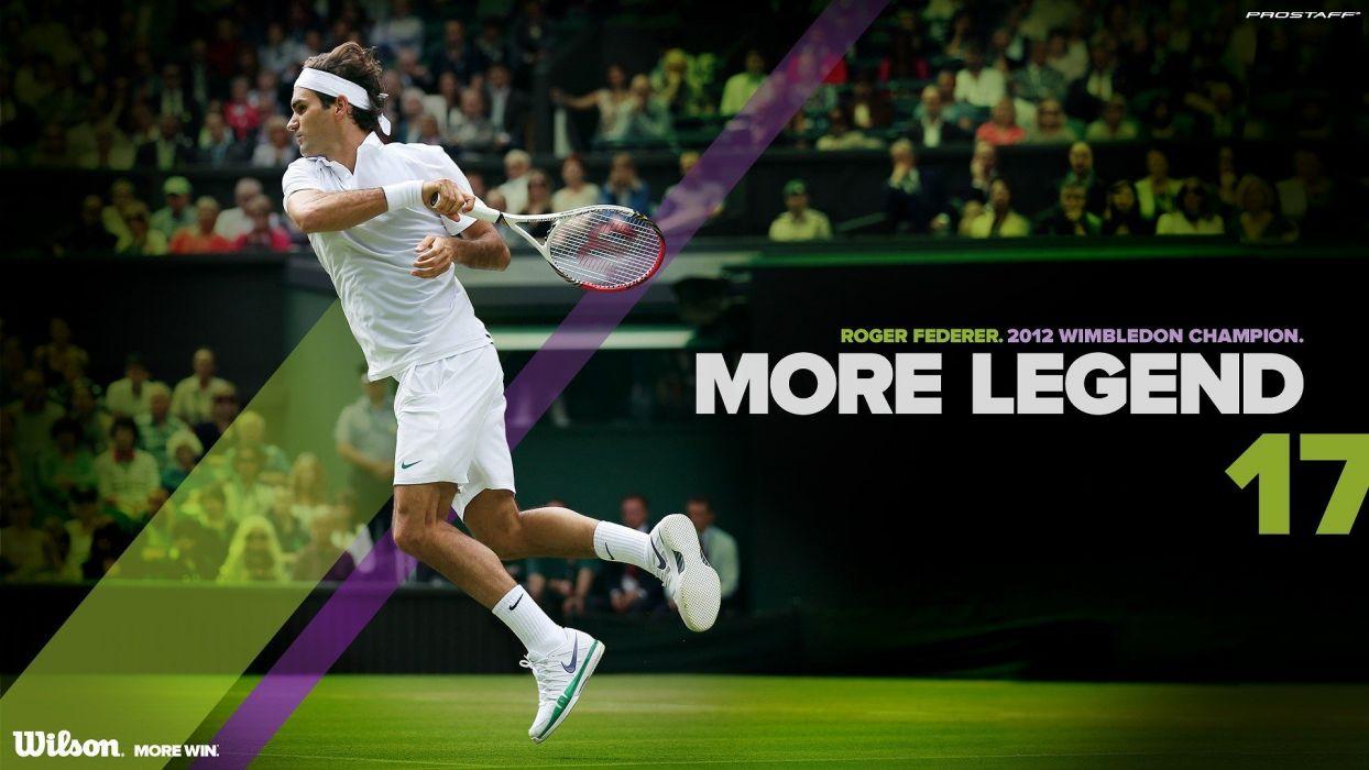 Tennis Wimbledon Wilson Roger Federer SW19 Grand Slam ATP wallpaper