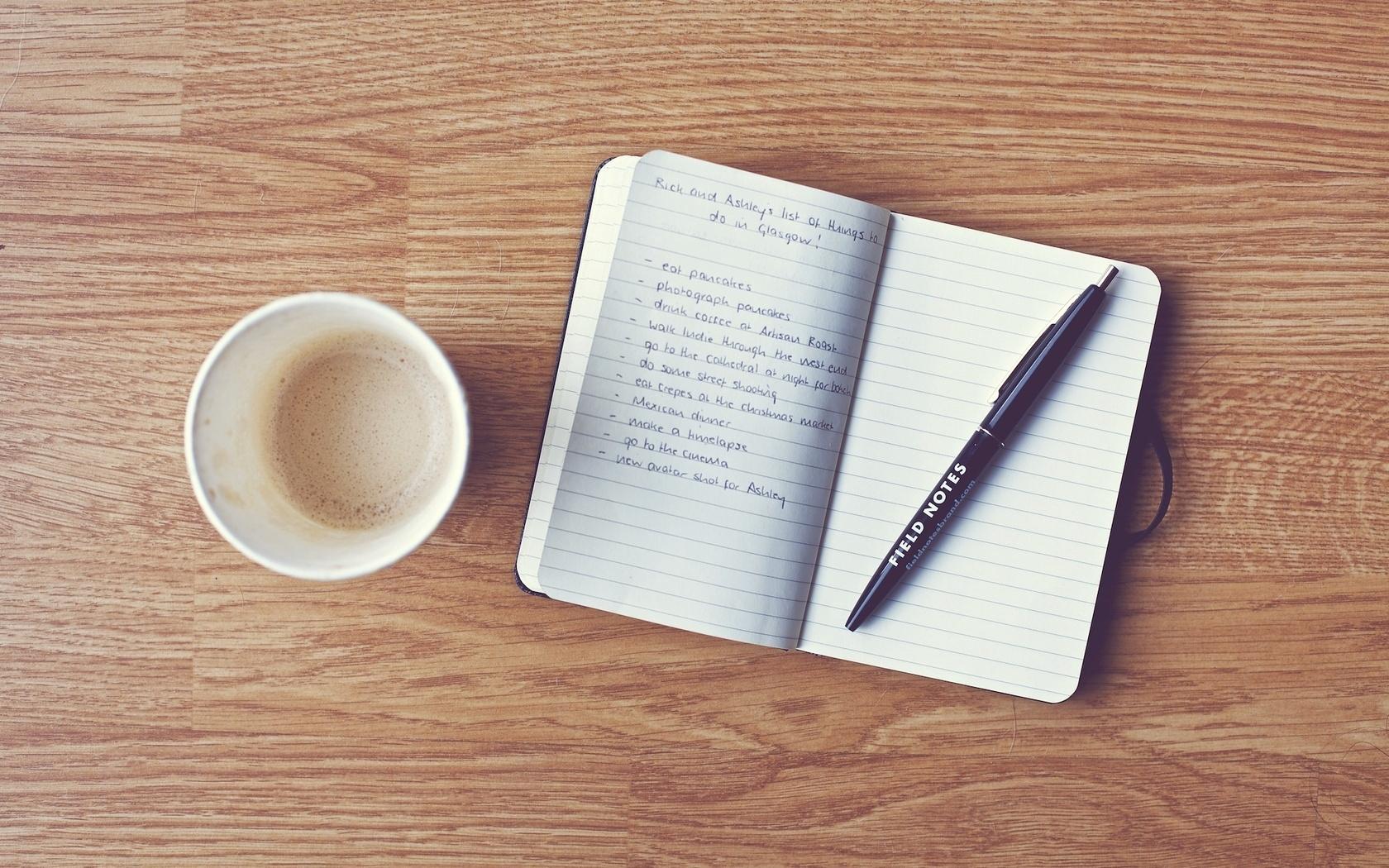 Pen Coffee Notebook Writing , Image, HD
