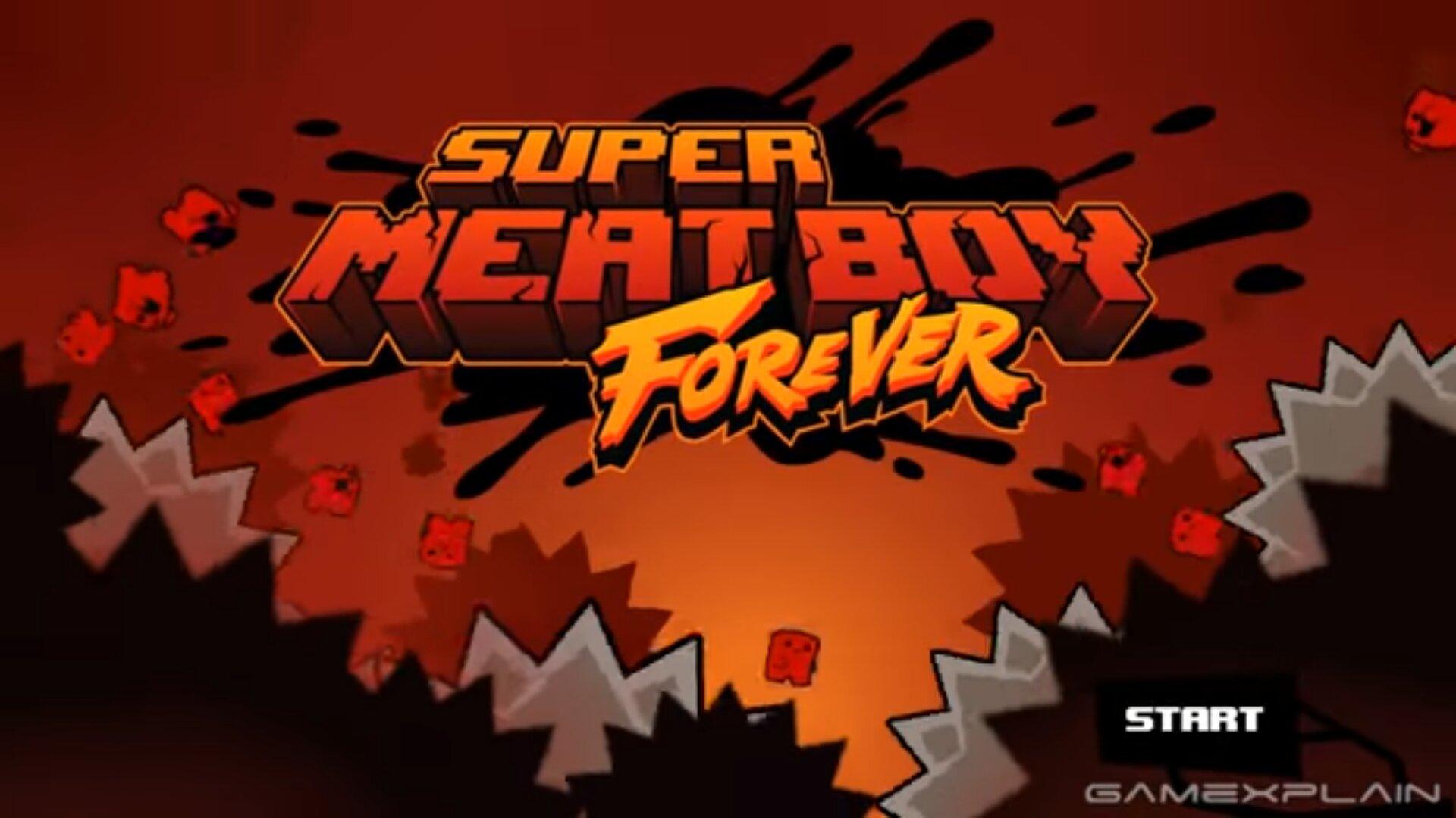 Super Meat Boy Forever Bleeds Bizzare Fun
