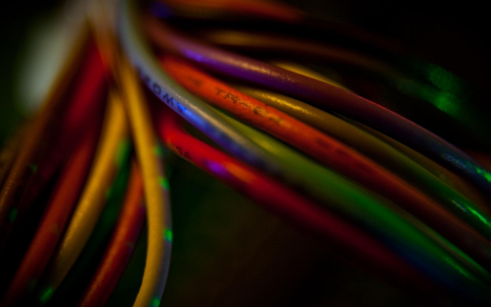 Colorful Ethernet Cable Wallpaper