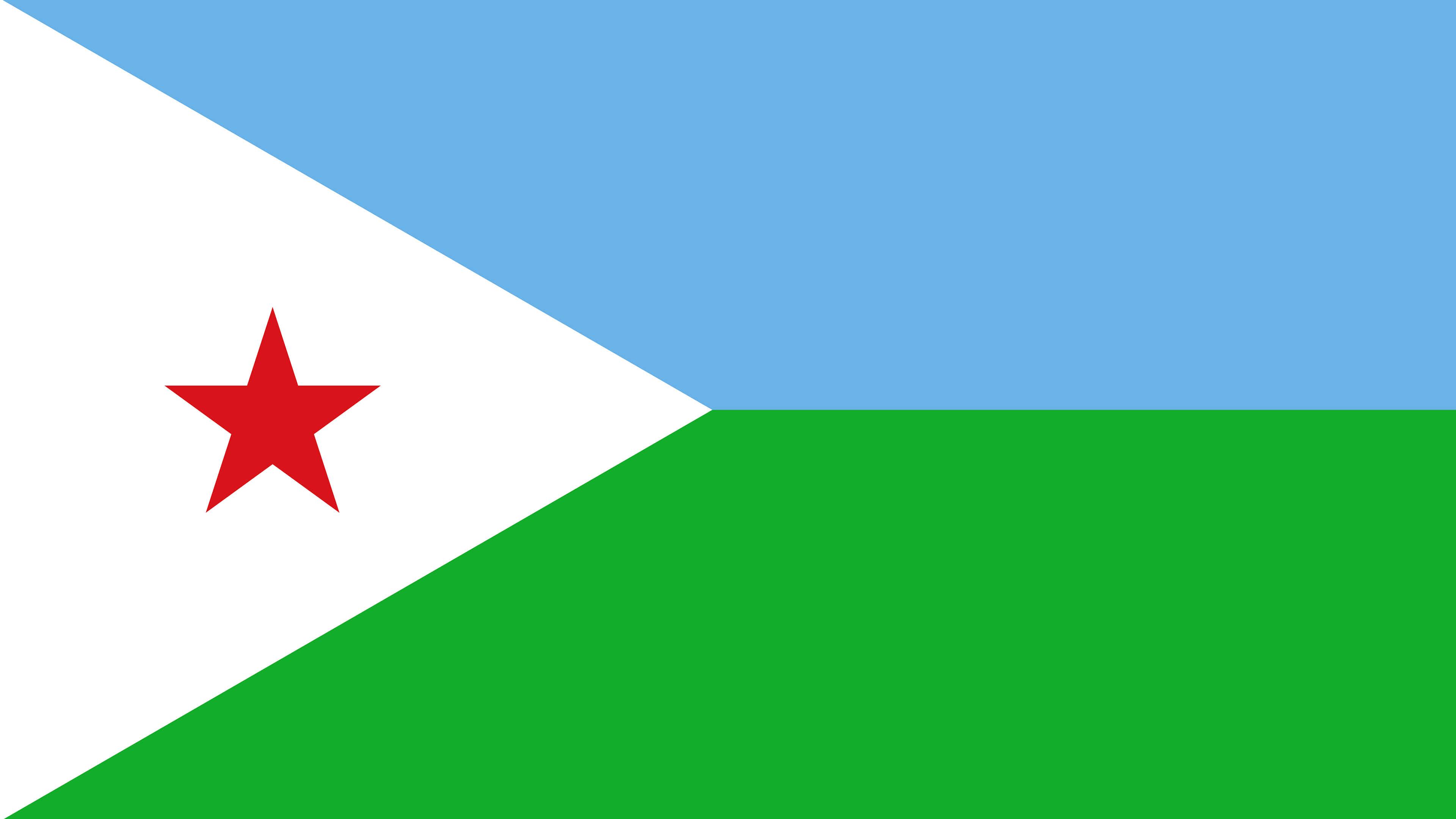 Djibouti Flag UHD 4K Wallpaper