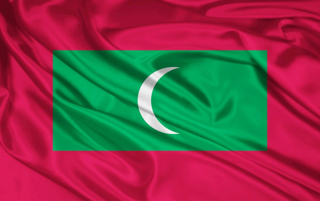 Maldives flag wallpaper. Maldives flag