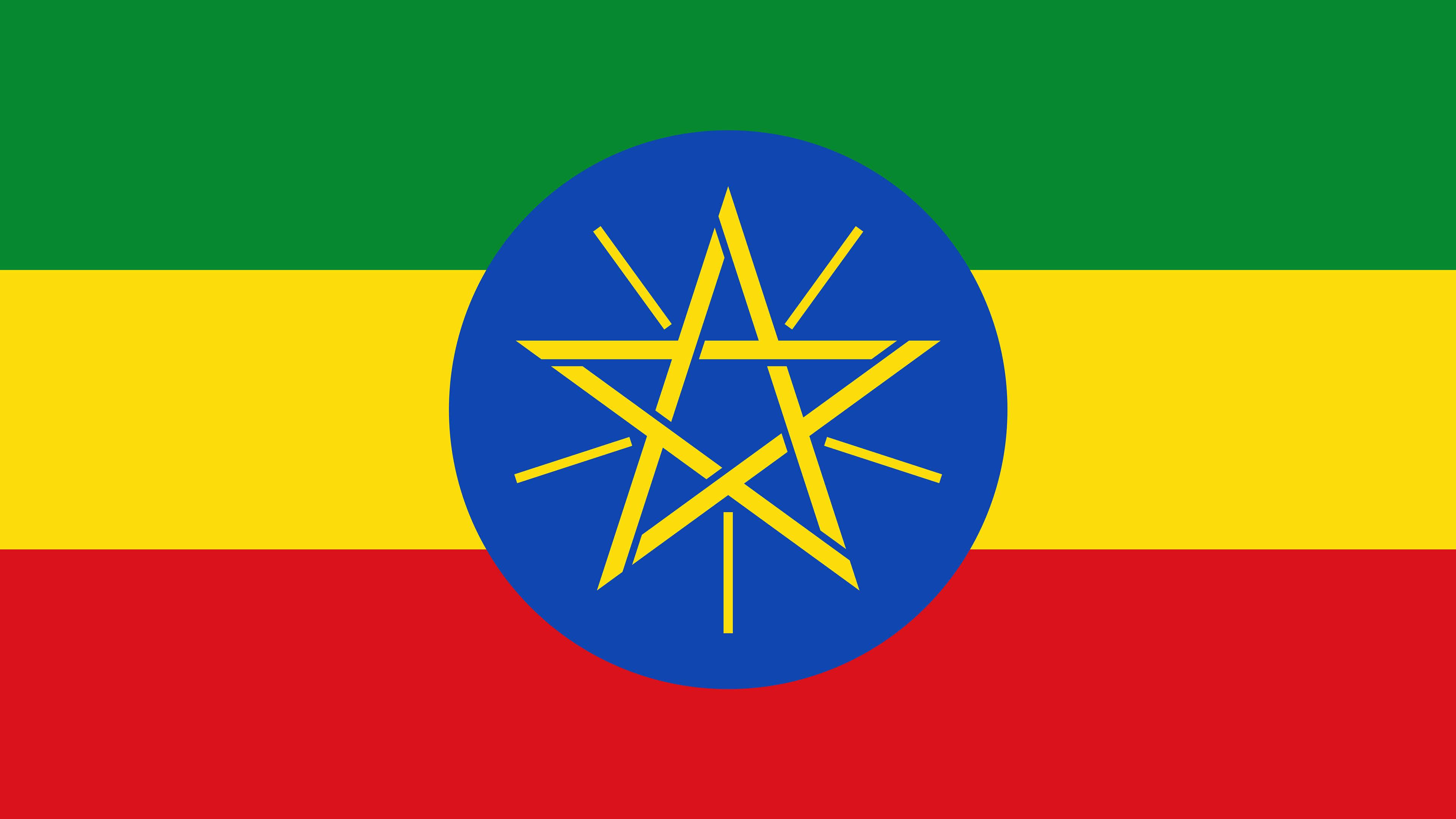Ethiopia Flag UHD 4K Wallpaper