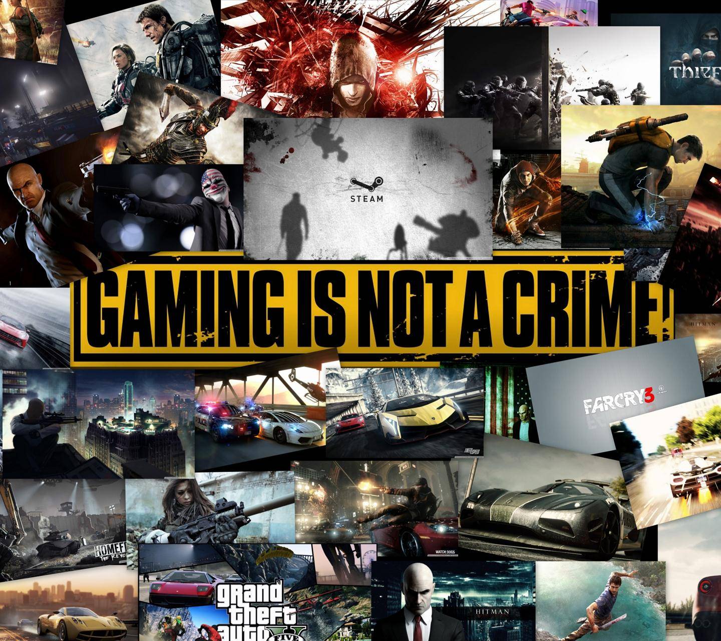 Gaming not a Crime Wallpaper