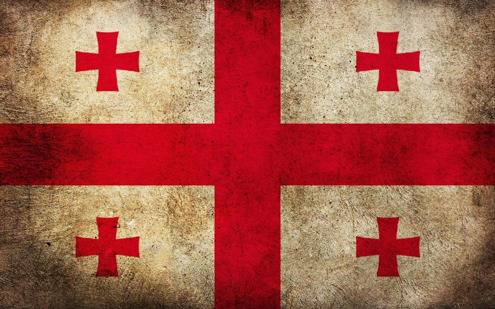Georgian Flag Country Wallpaper