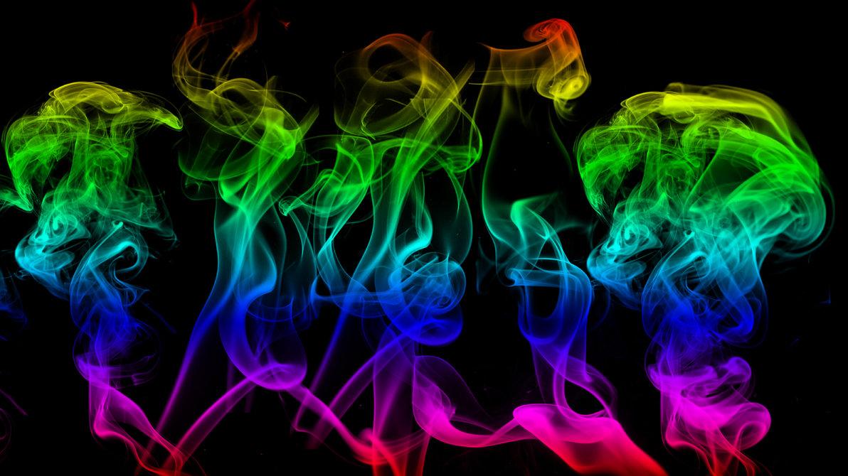 Group of Rainbow Smoke Wallpaper Picture