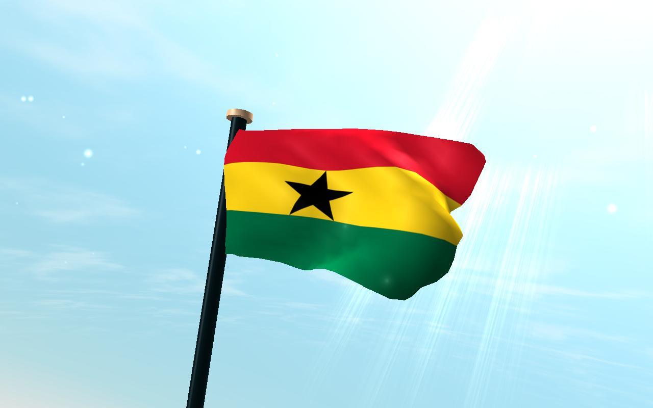 Ghana Flag 3D Free Wallpaper for Android