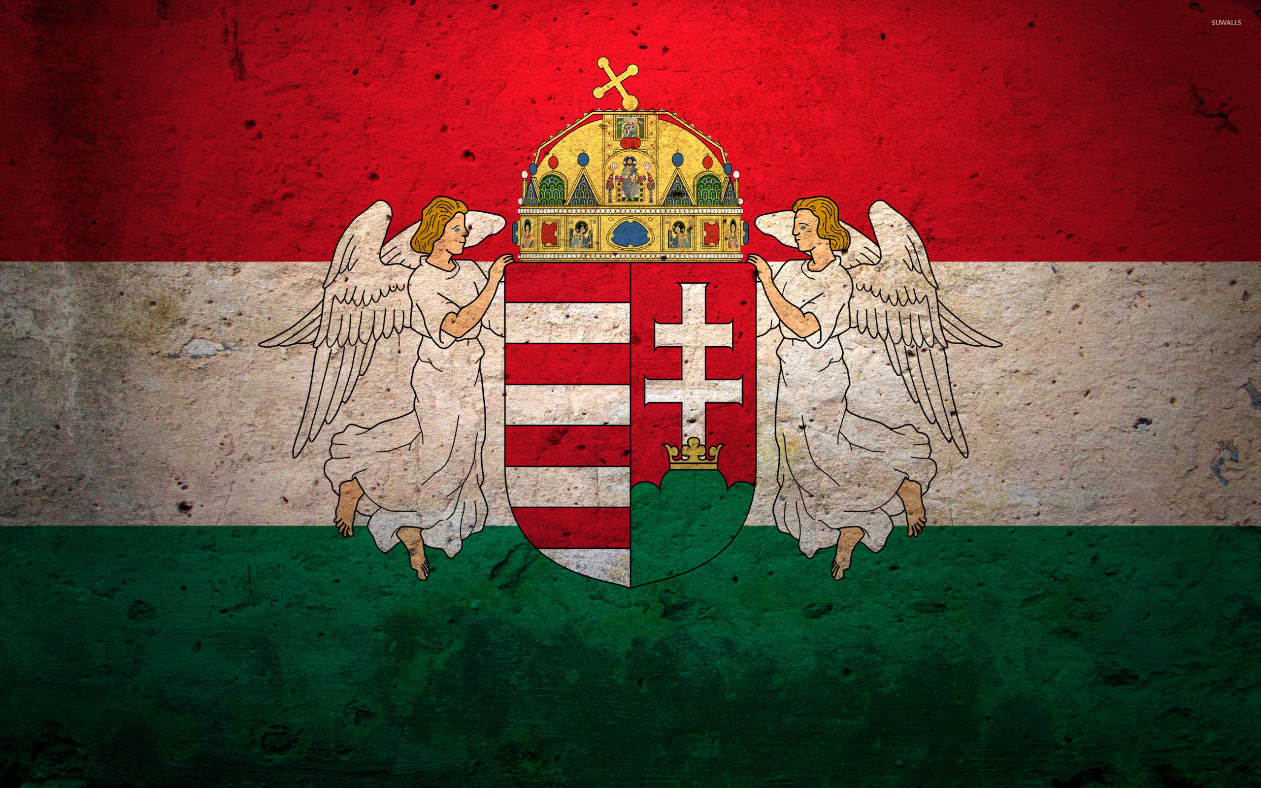 Flag of Hungary wallpaper Art wallpaper