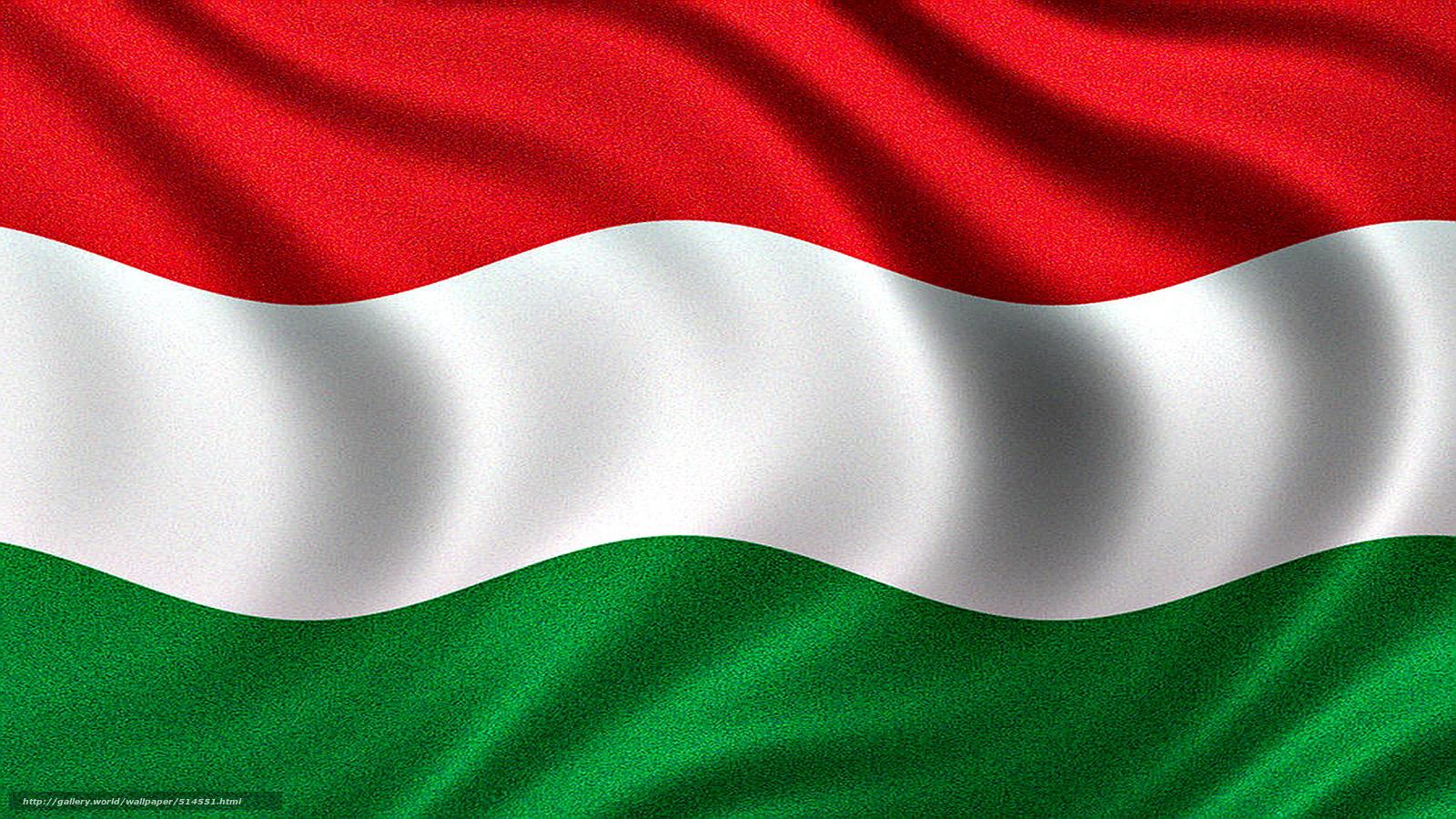 Download wallpaper Flag of Hungary, Hungarian flag, Hungary flag of hungary free desktop wallpaper in the resolution 1920x1080