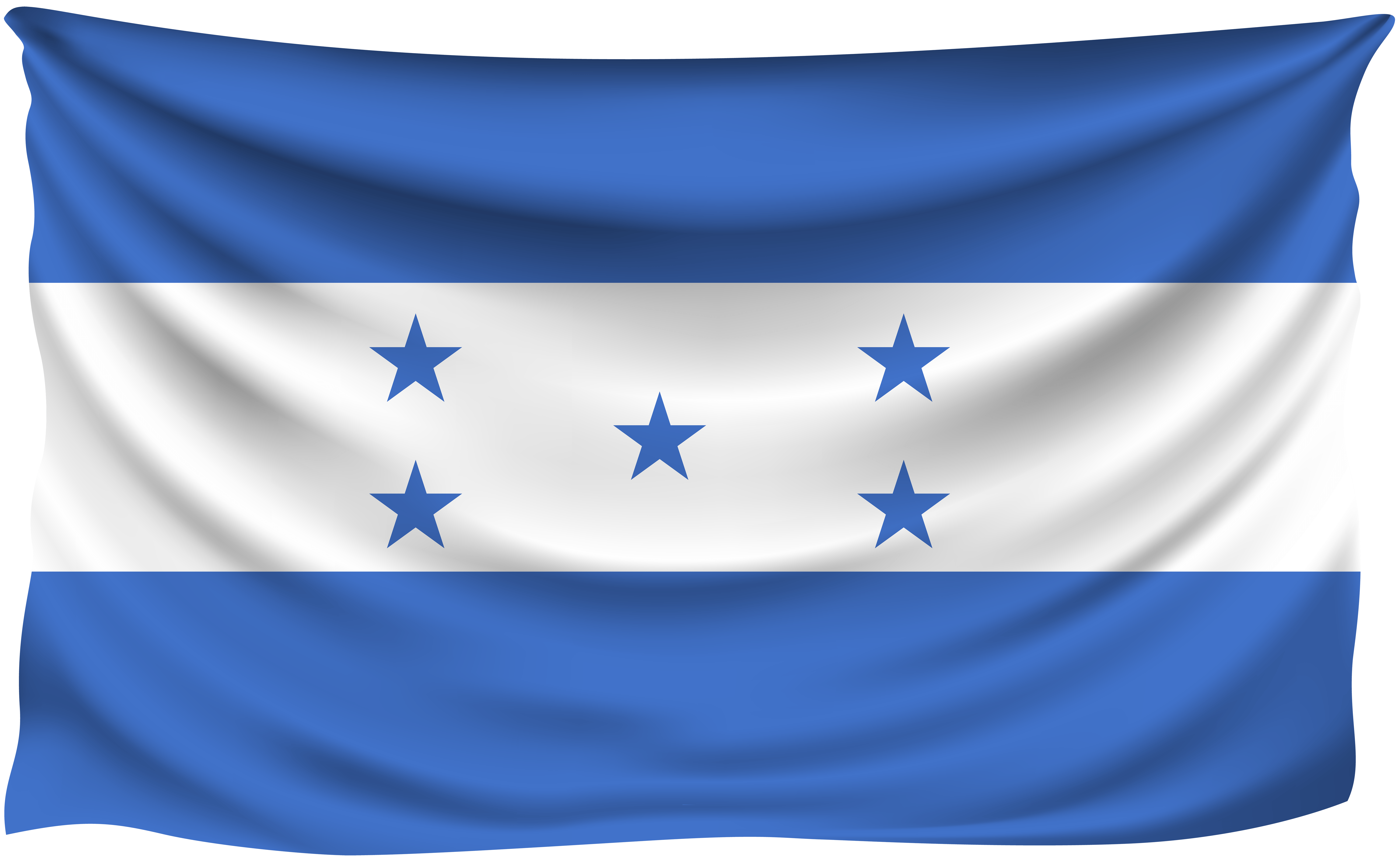 Honduras Wrinkled Flag.