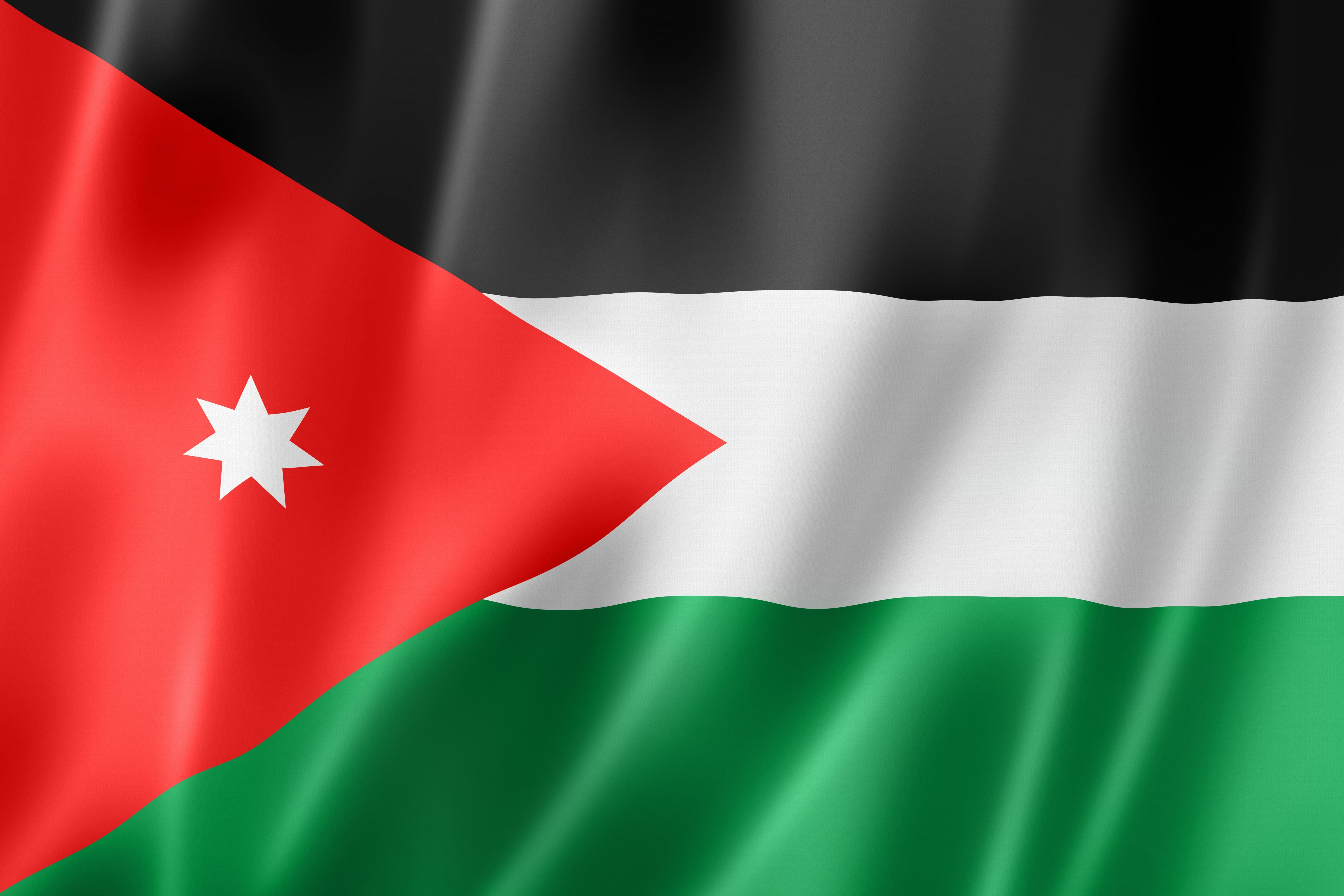 Flag of Jordan, officially adopted on 18 April is based on