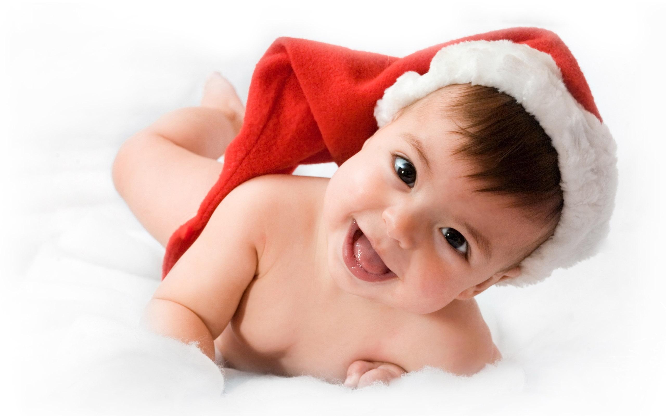 Santa Cute Baby Wallpaper