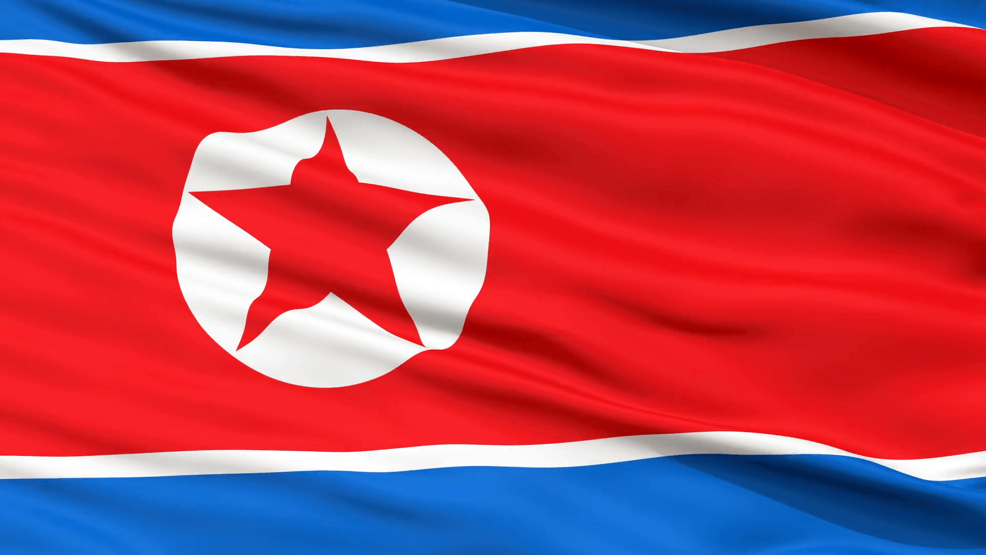 North Korean Flag Wallpaper