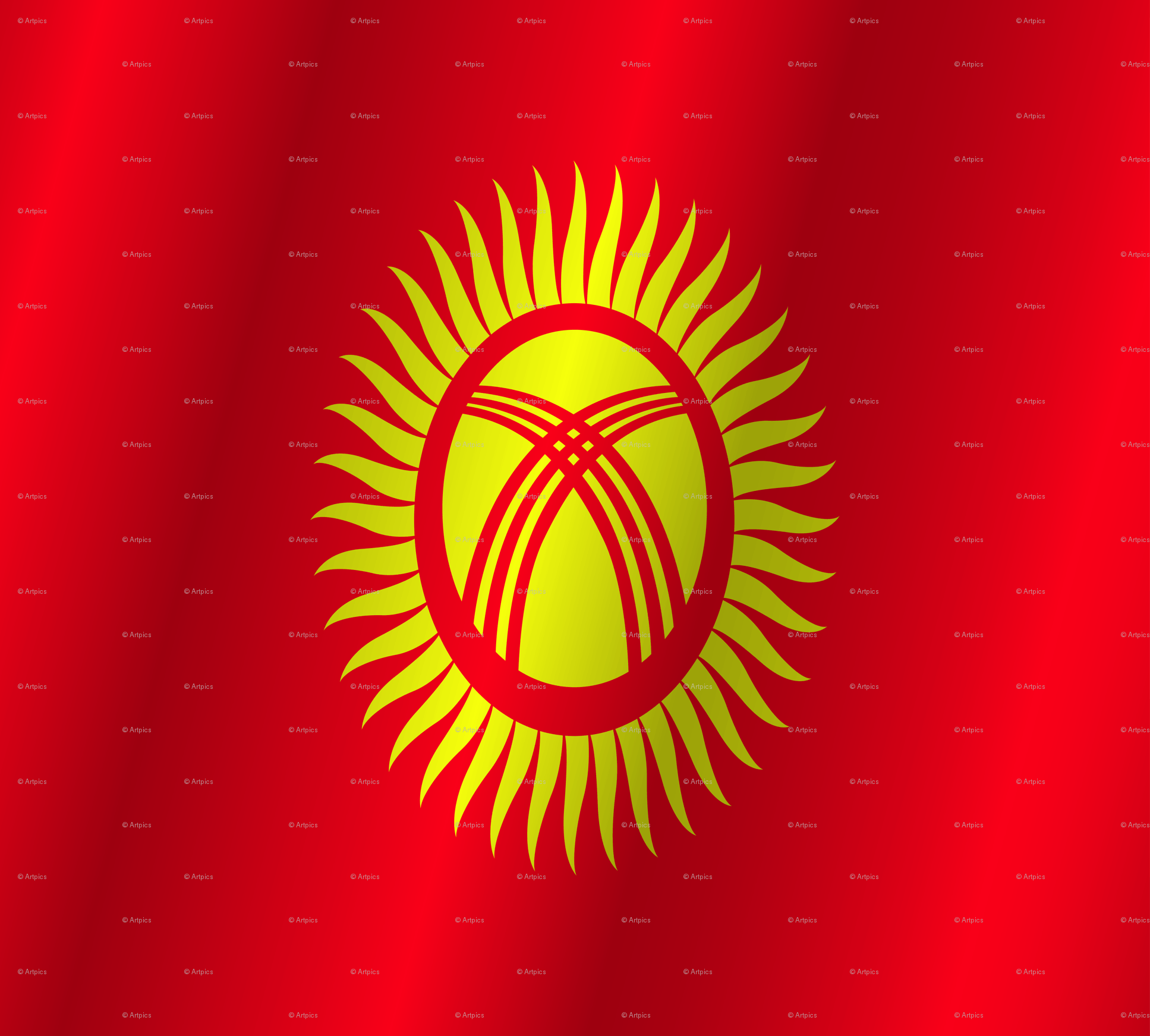 Flag of Kyrgyzstan wallpaper