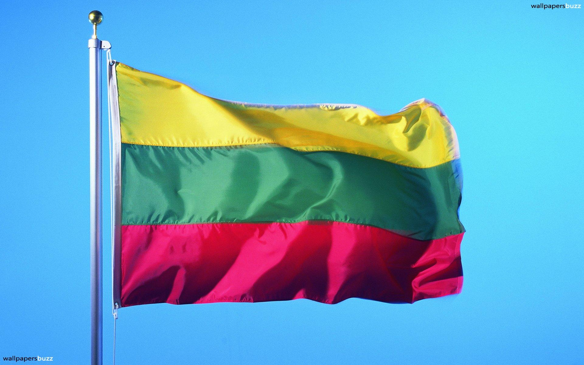 The traditional flag of Lithuania HD Wallpaper