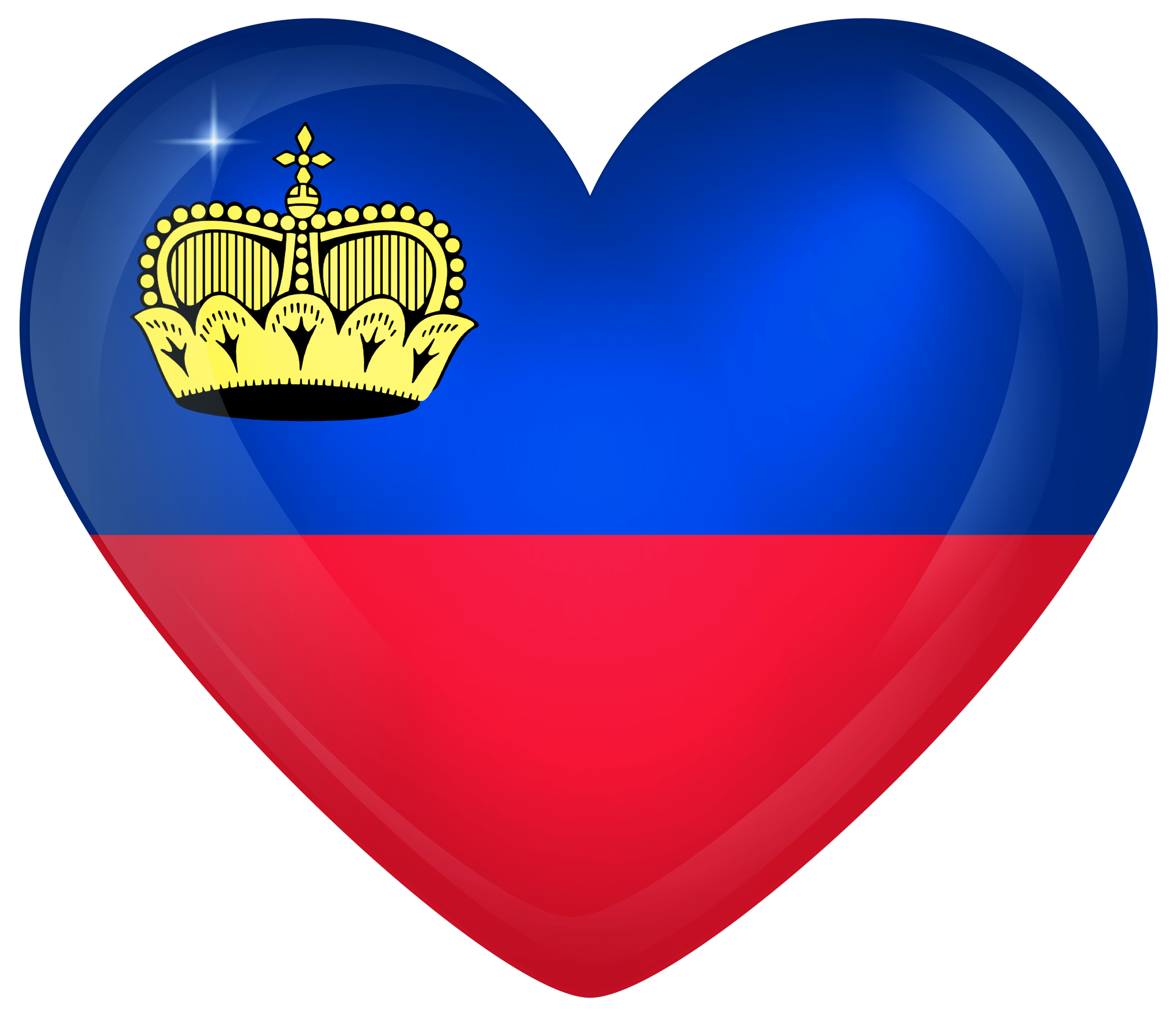 Liechtenstein Heart Flag Quality