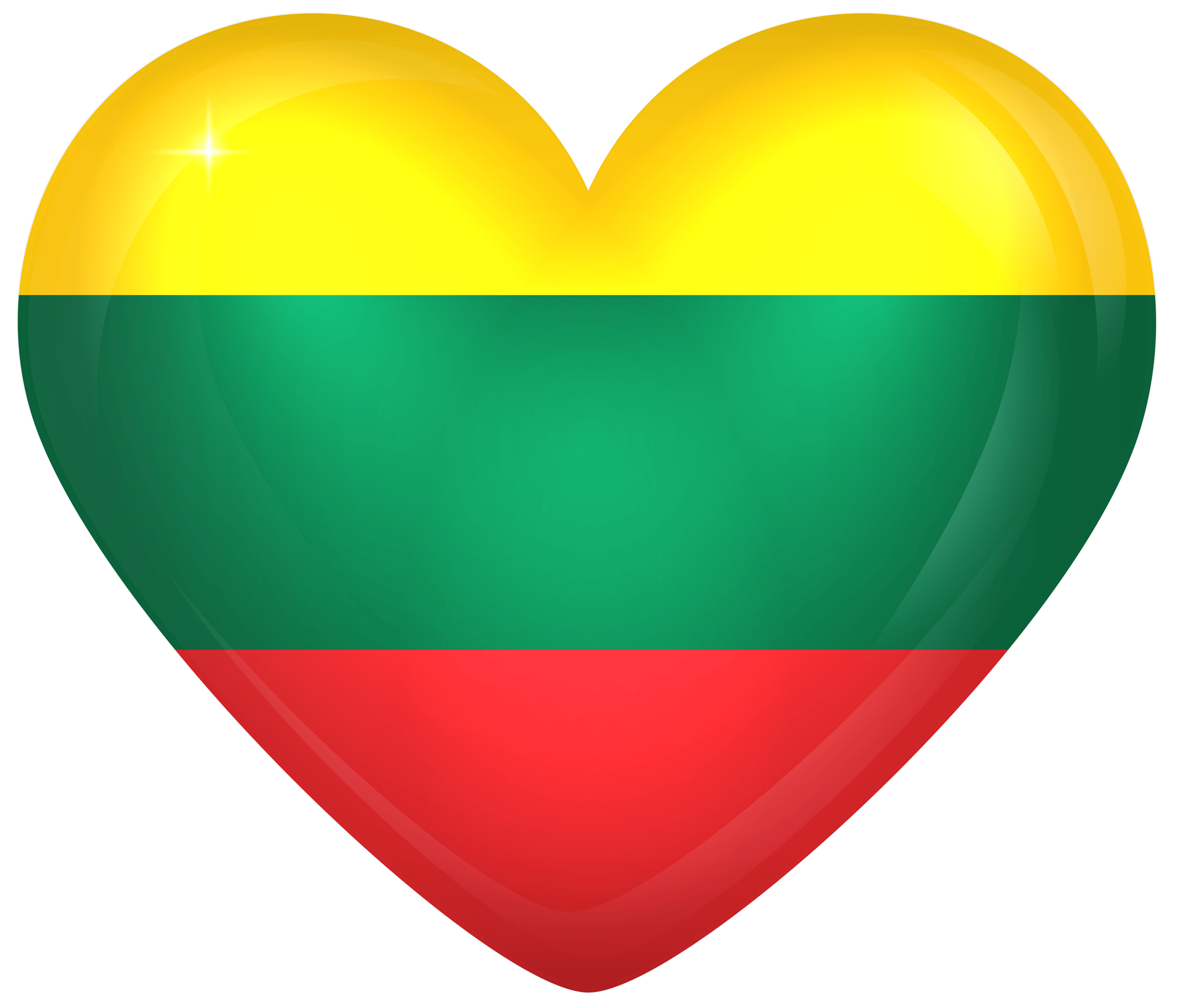 Lithuania Large Heart Flag Quality