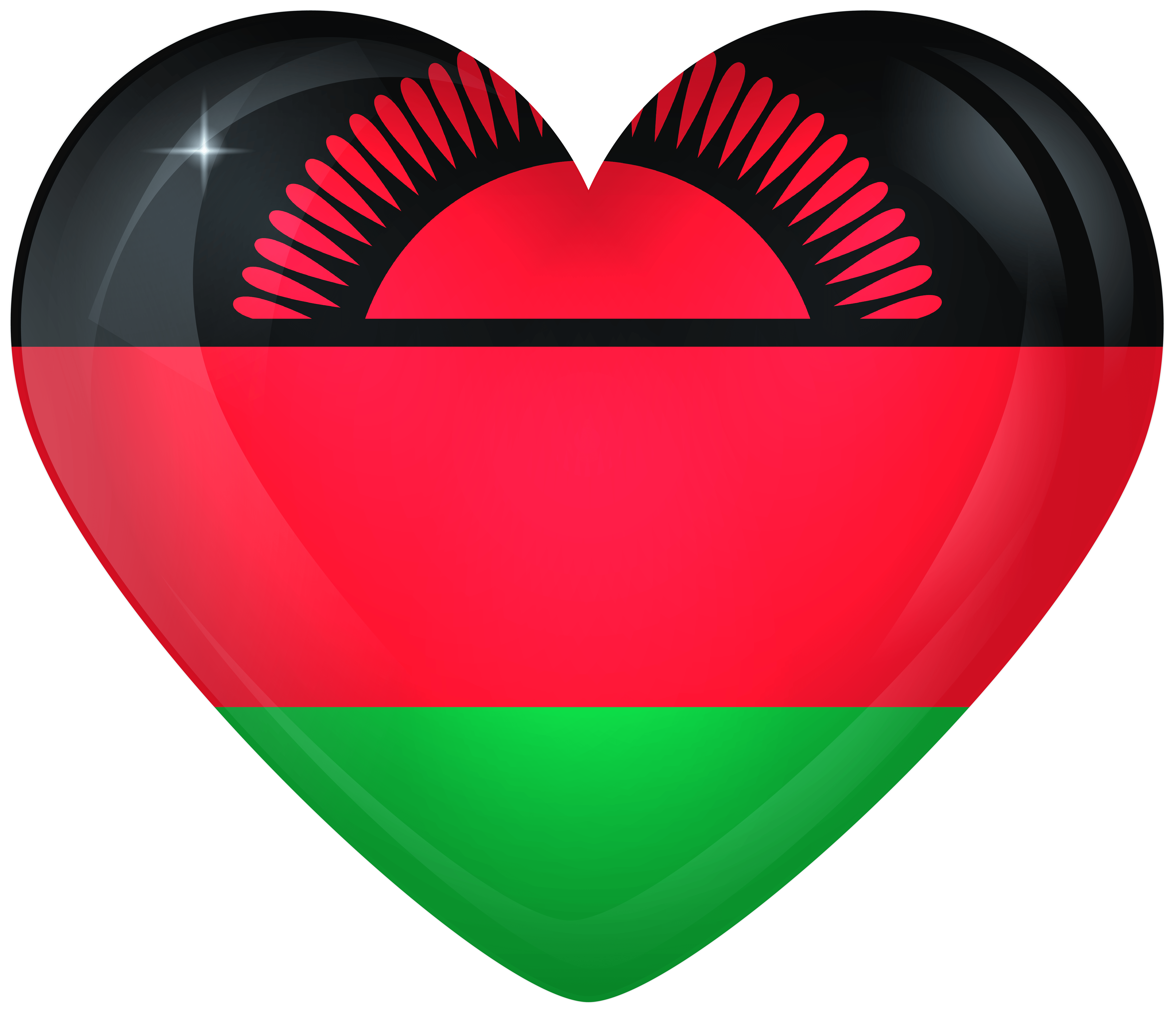 Malawi Large Heart Flag Quality