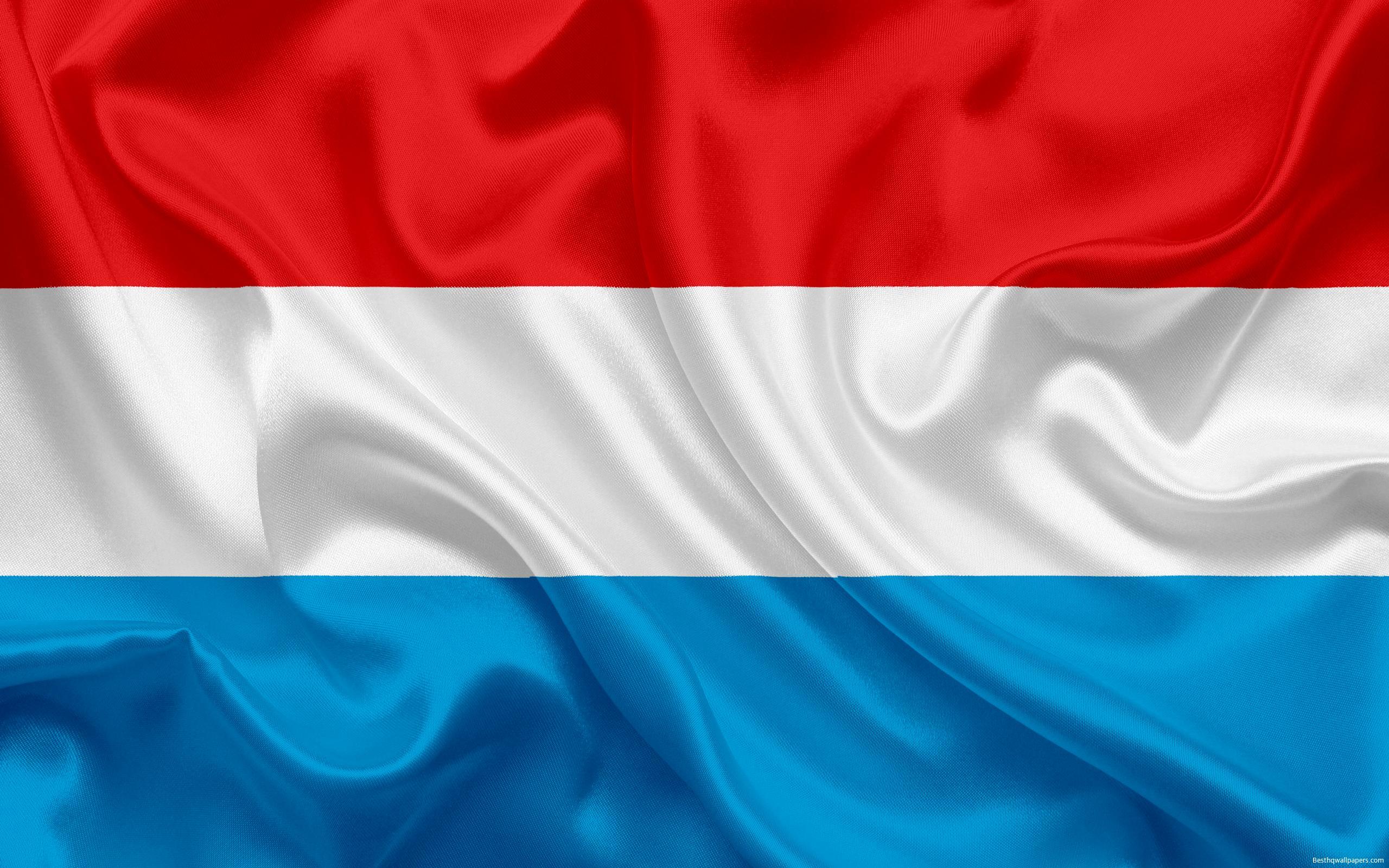 Download wallpaper flag of Luxembourg, Europe, Luxembourg, national