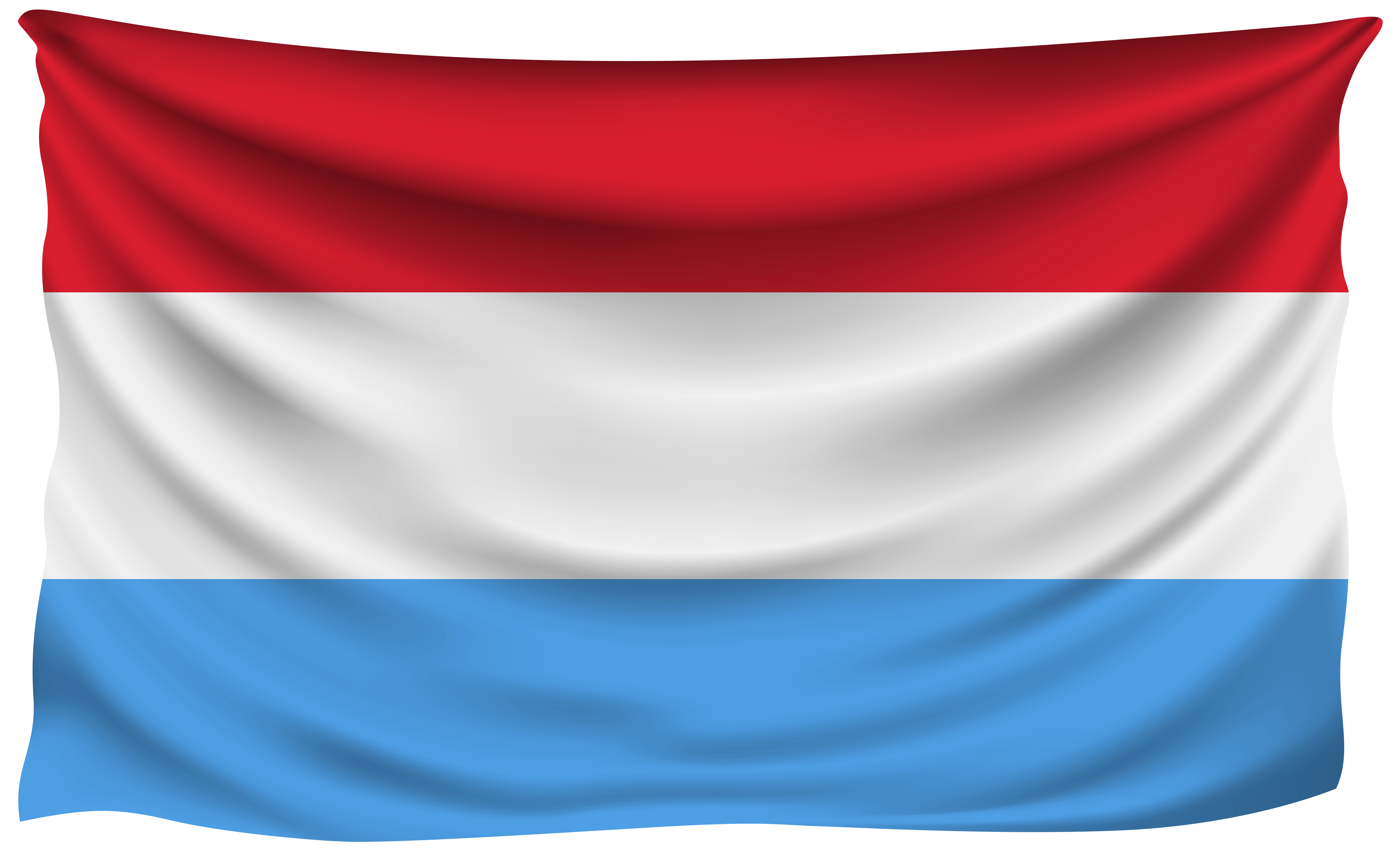 Luxembourg Wrinkled Flag Quality