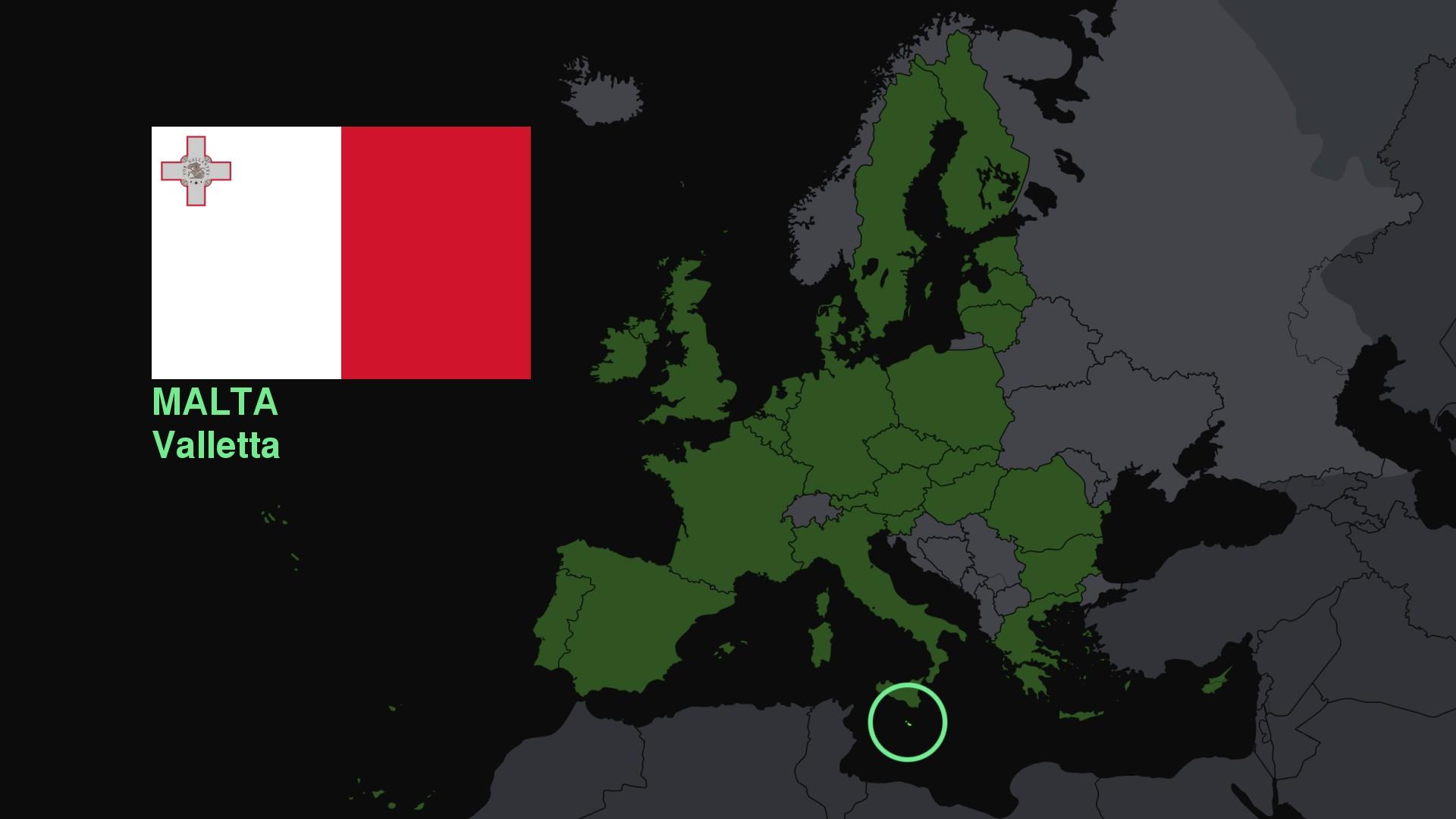 Europe, Map, Malta, Flag Wallpaper HD / Desktop and Mobile Background