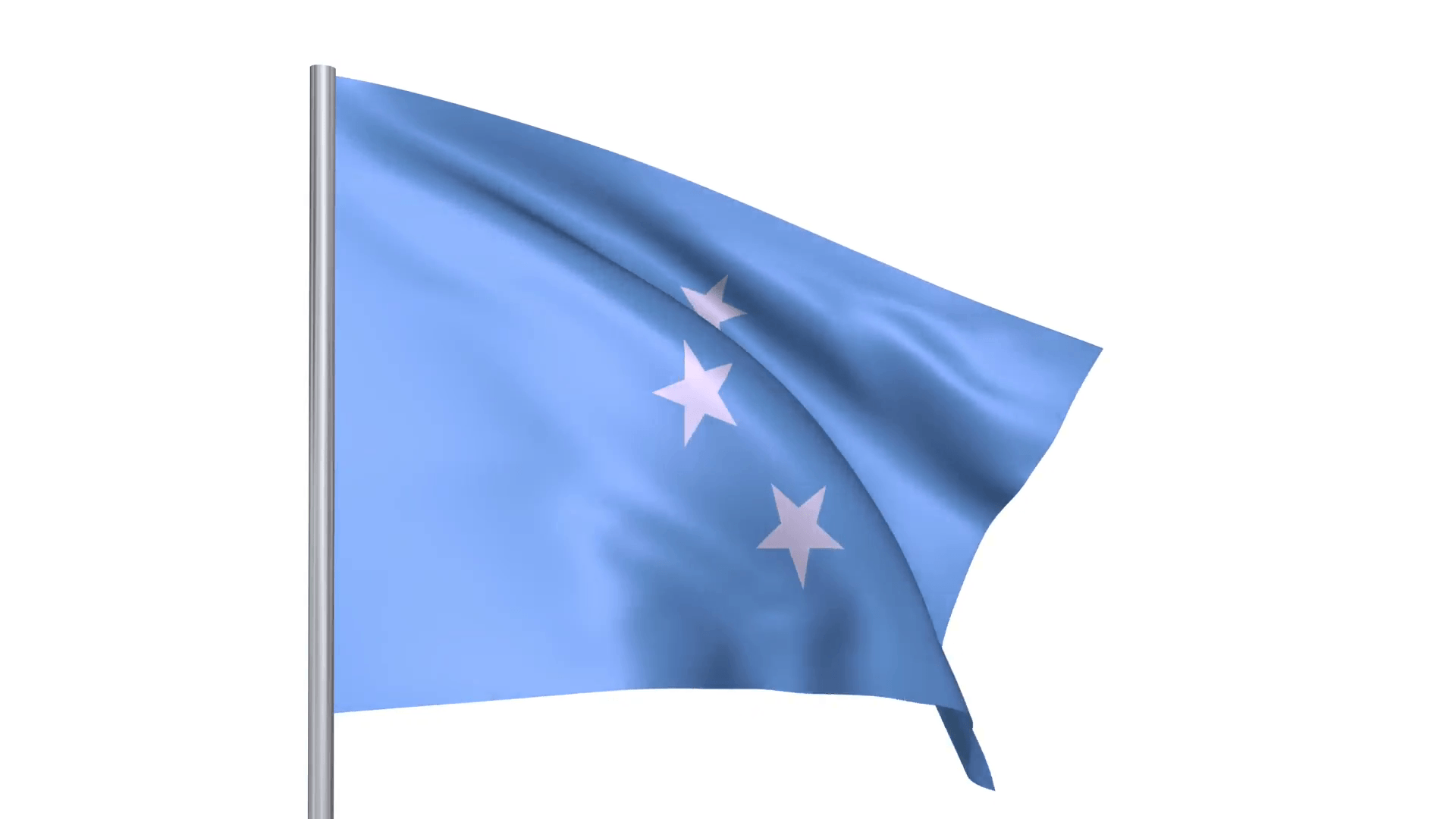 Flags country Federated States of Micronesia national flag Motion