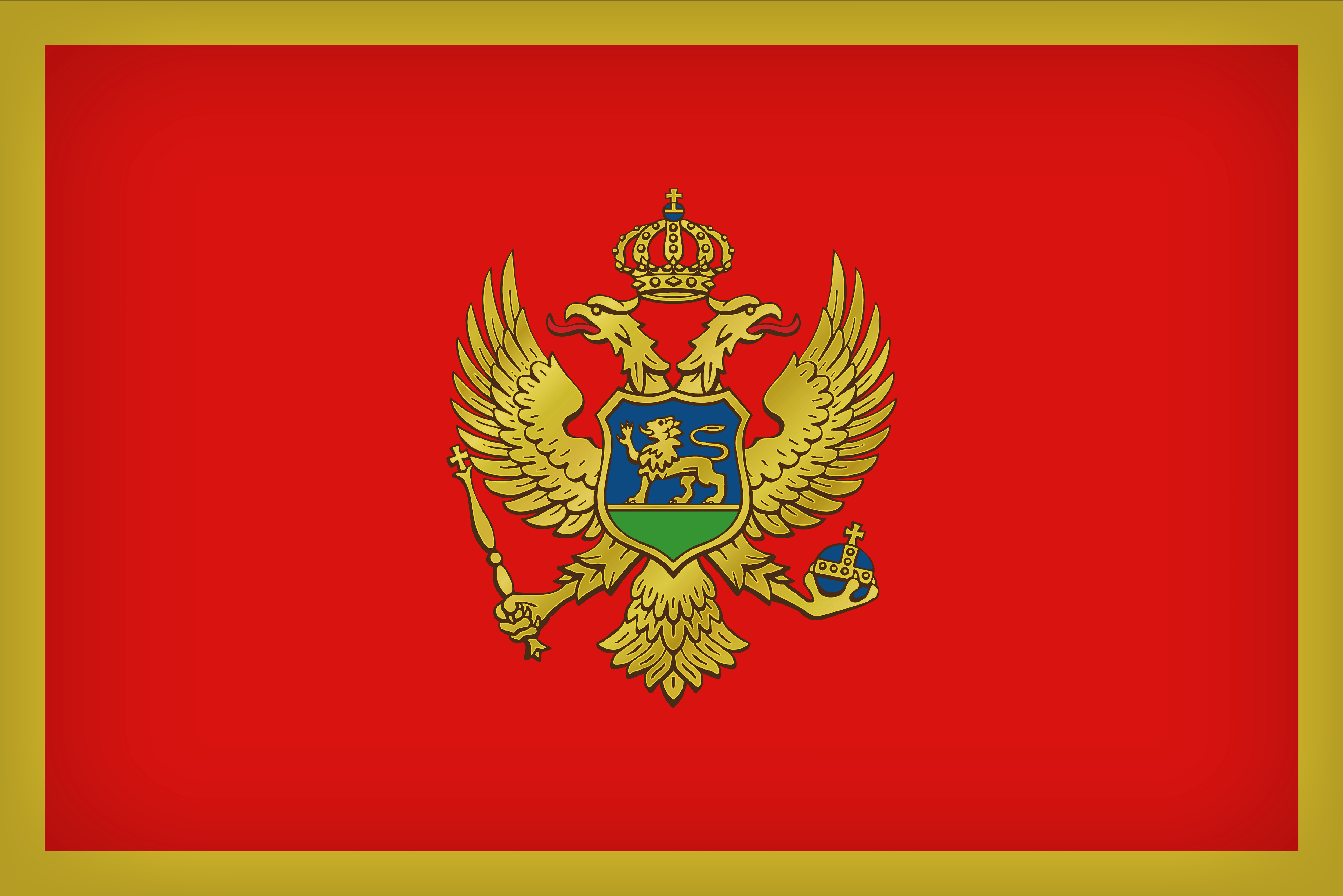 Montenegro Large Flag Quality Image