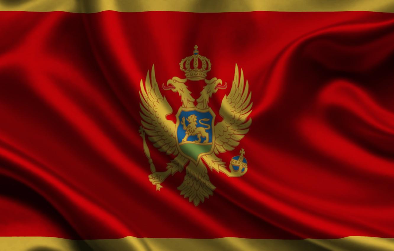 Wallpaper Red, Flag, Coat of arms, Texture, Flag, Montenegro, Eagle