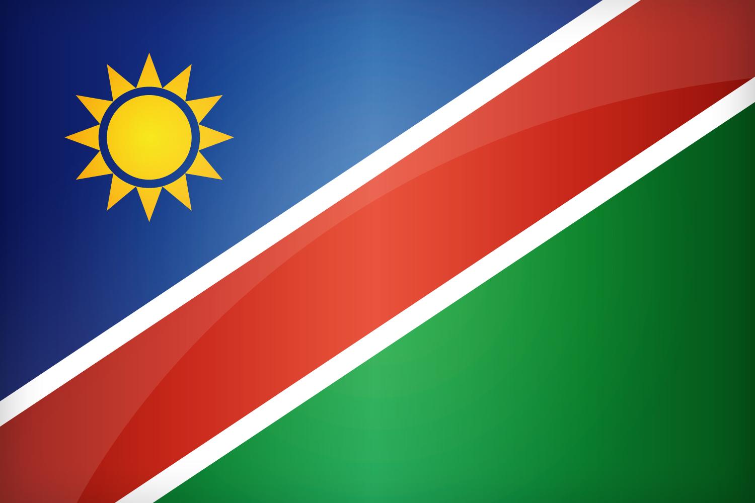 Flag of Namibia. Find the best design for Namibian Flag