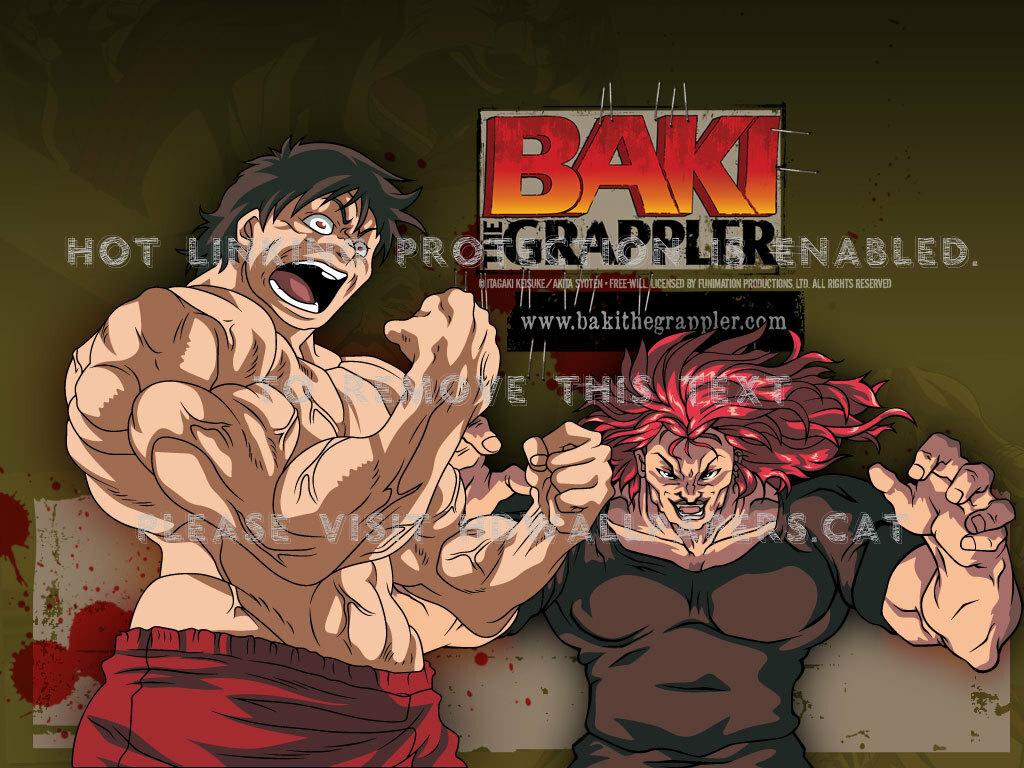 baki & yujiro muscles hanma fighters red