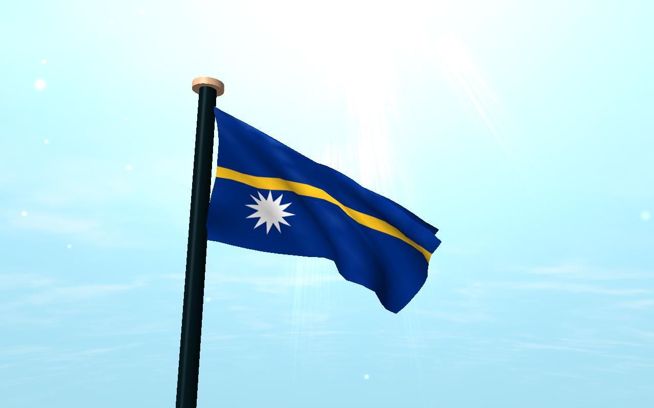 Nauru Flag 3D Free Wallpaper for Android