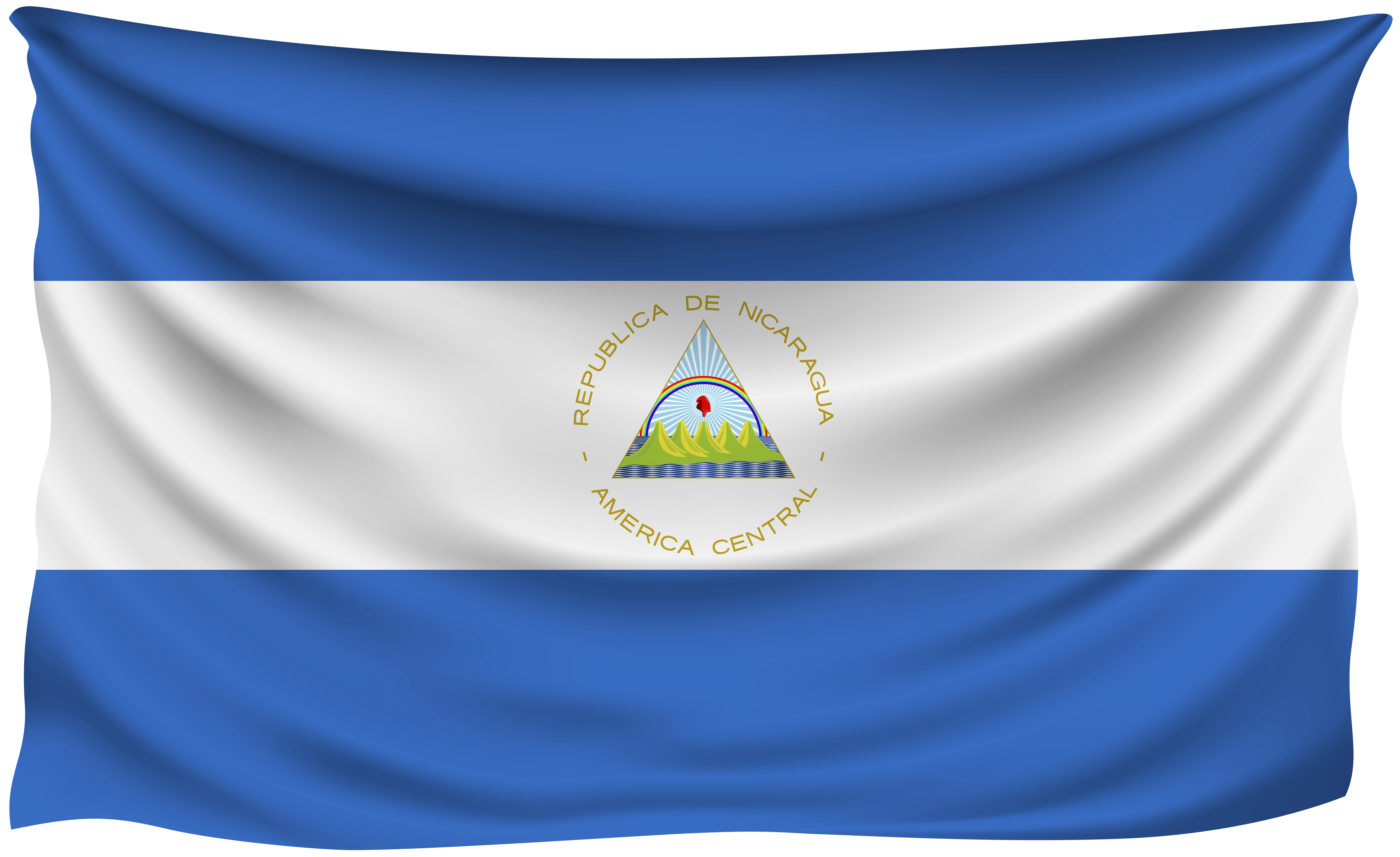 Nicaragua Wrinkled Flag Quality