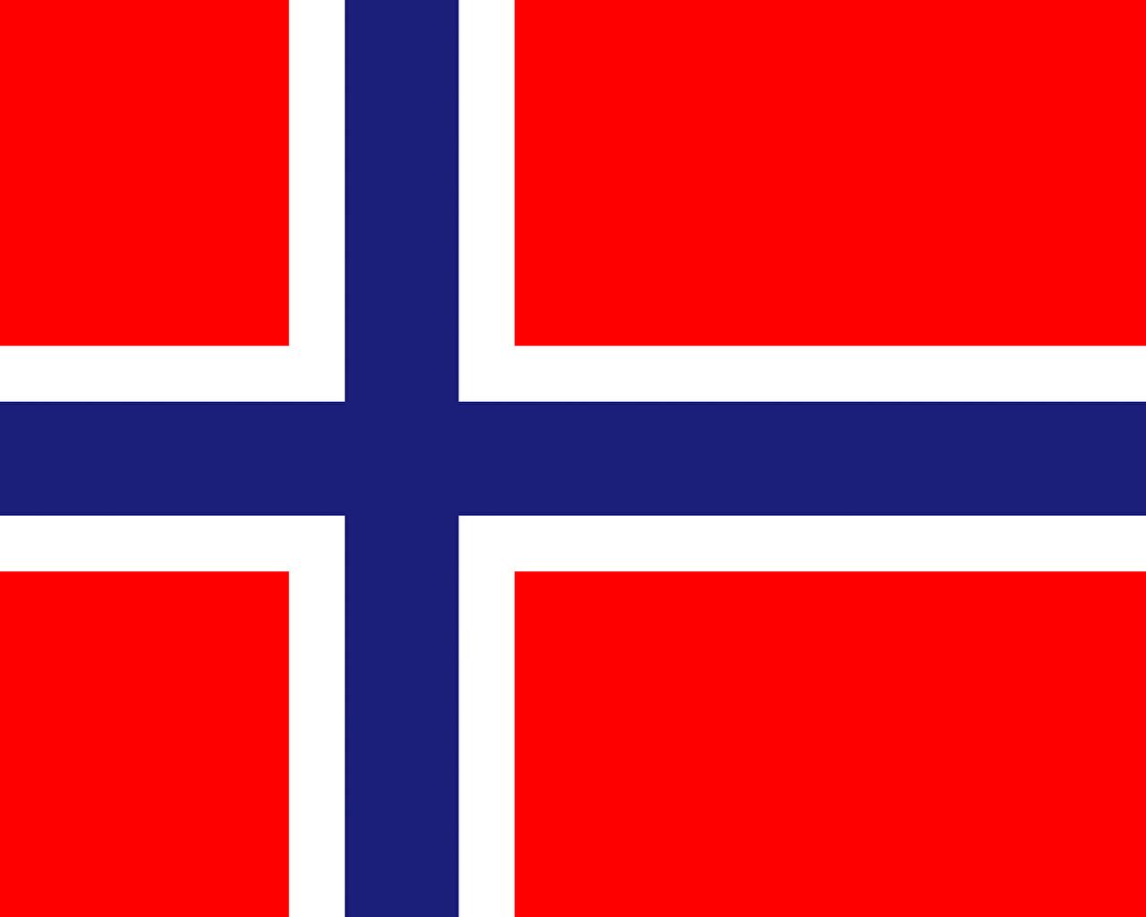 Wallpaper Norway Flag Cross 1280x1024